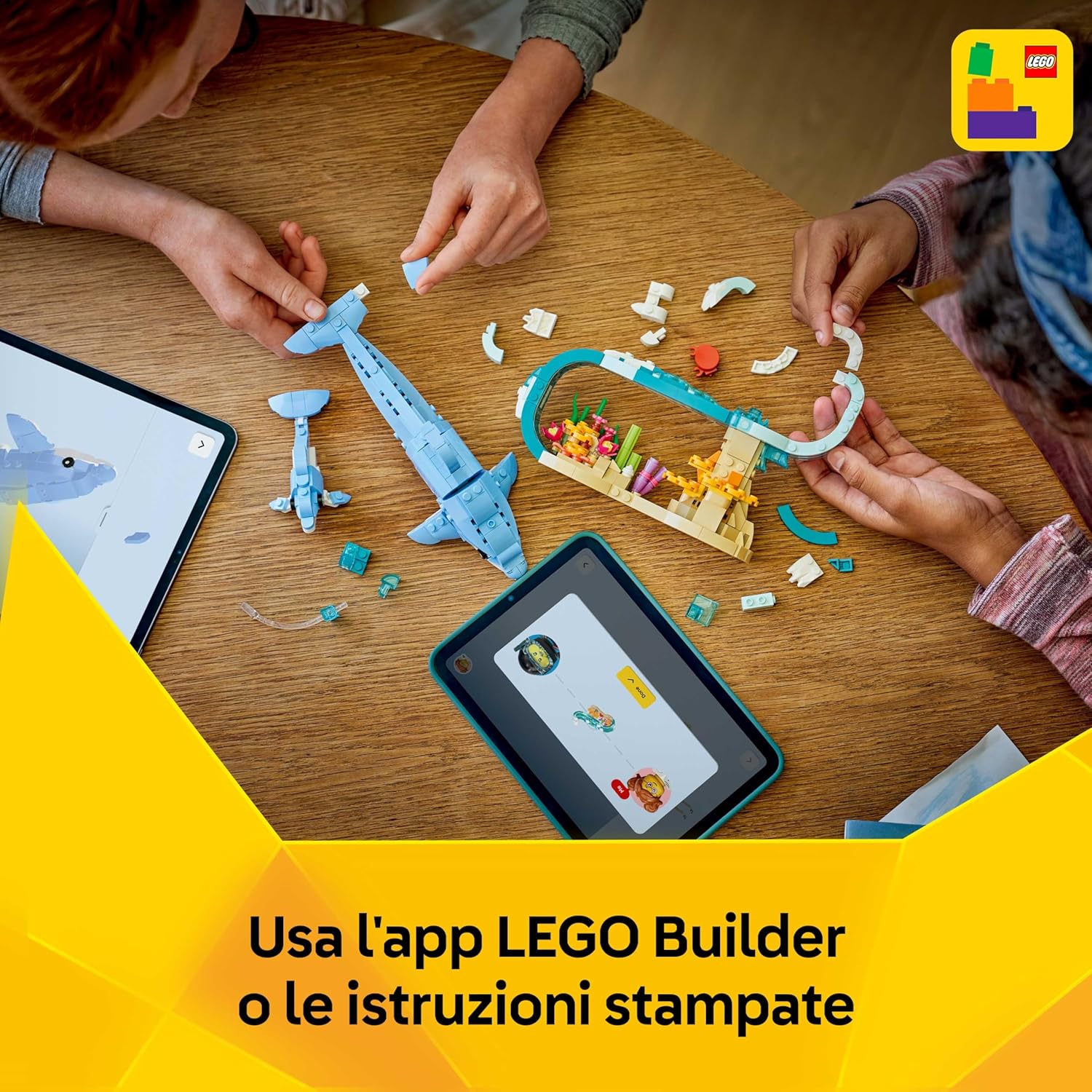 Thumbnail 6 de LEGO Creator 3 in 1 Animali Marini: Delfini Meravigliosi (31385) – 3 modelli in 1