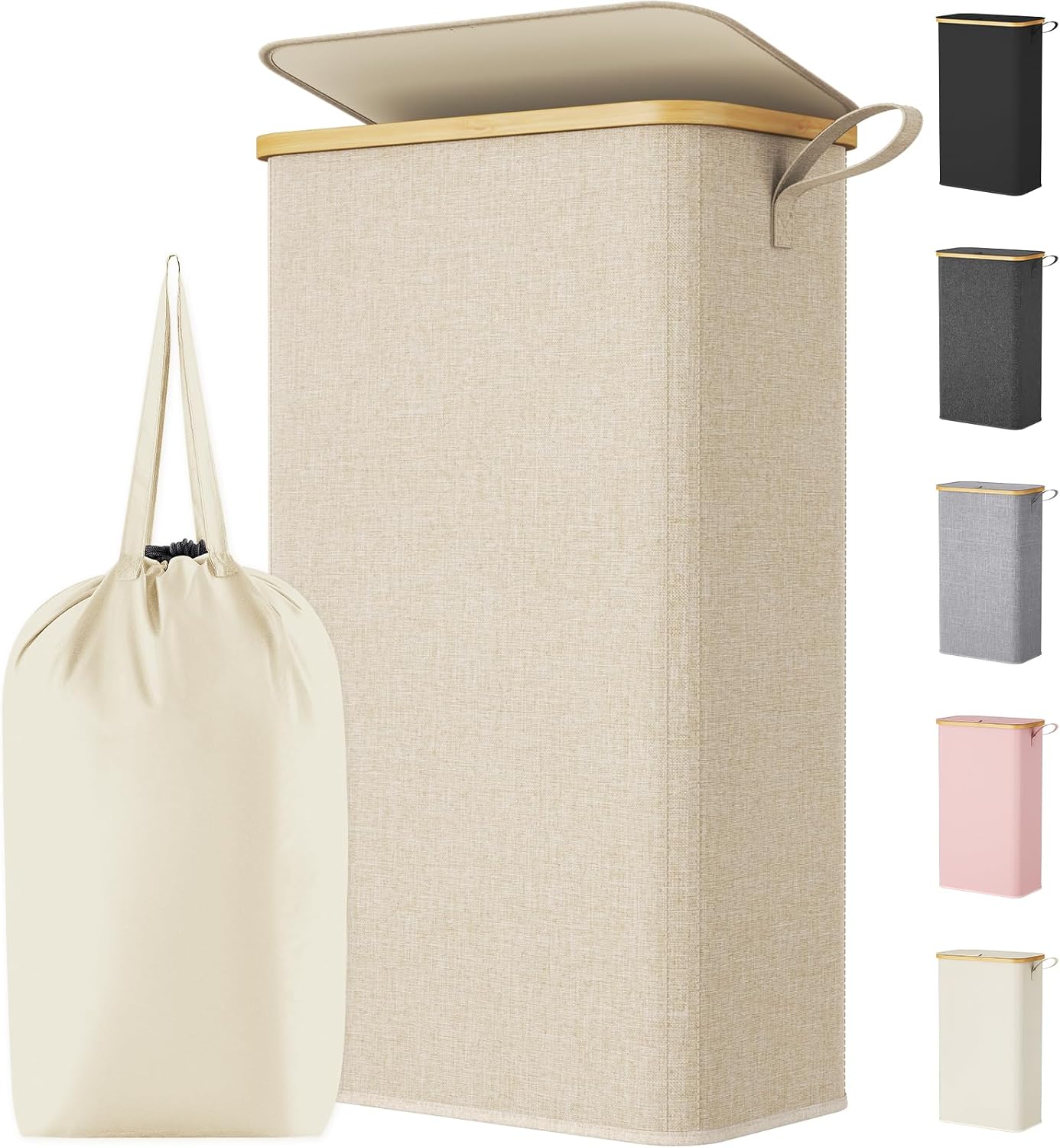 Detalle de Lifewit Slim Laundry Hamper 75L