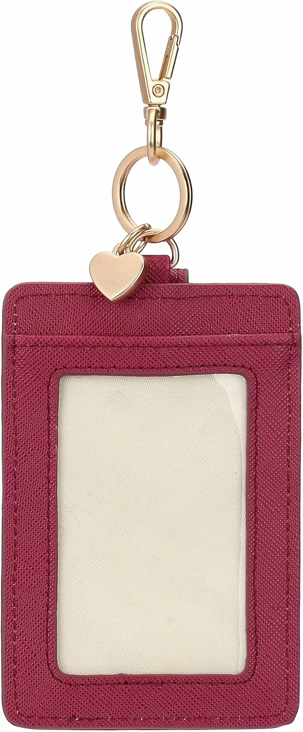 Thumbnail 1 de THUN Porta carte cherry con gancio in ecopelle, Collezione Sempre con me