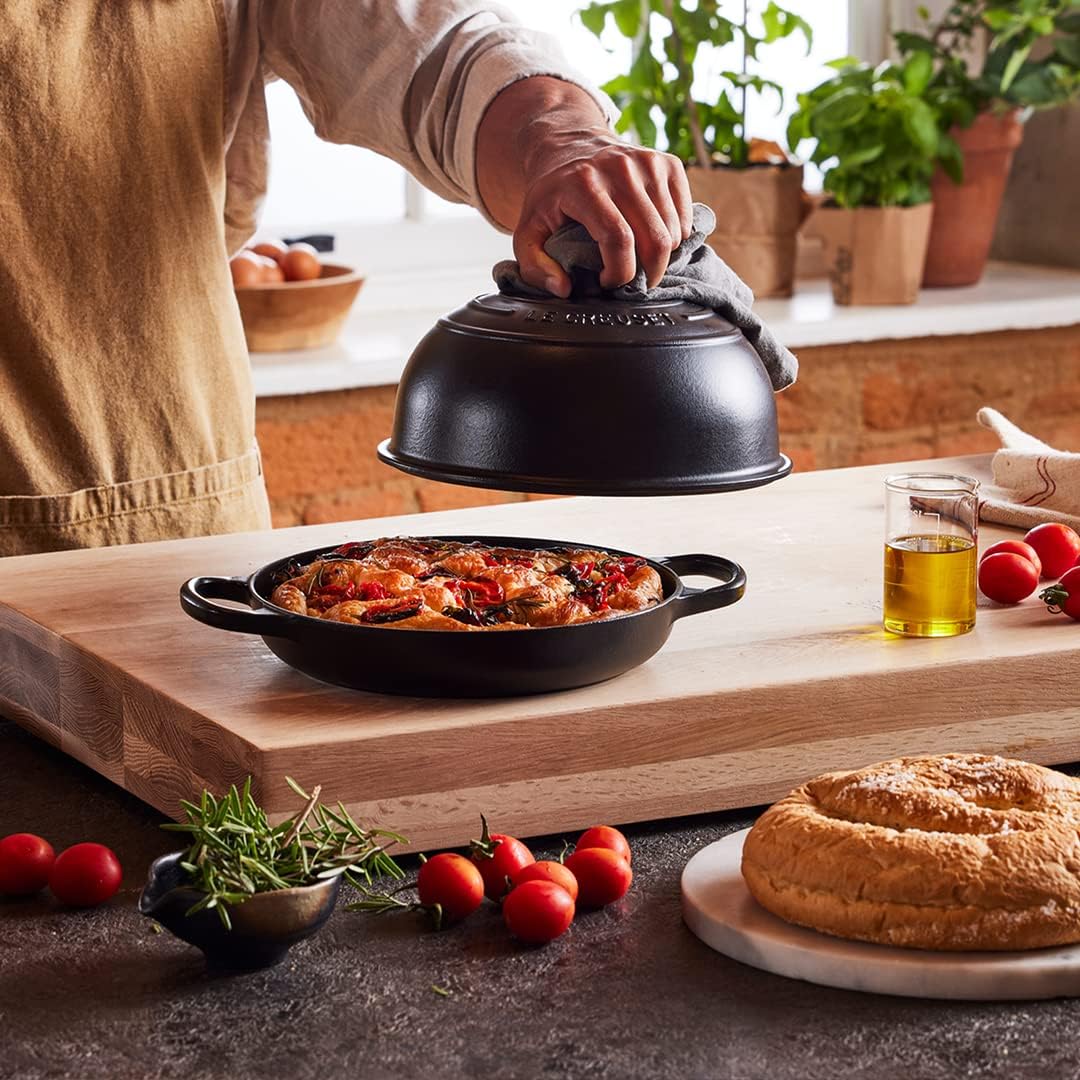 Thumbnail 3 de Le Creuset Signature Gusseisen Brot Bräter, 24 cm – Matt Schwarz