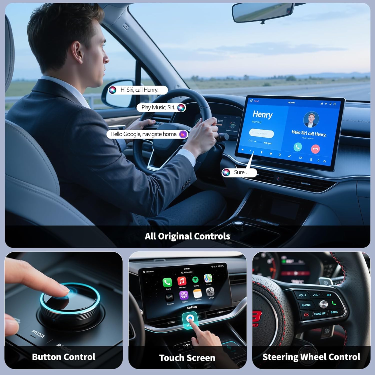 Thumbnail 4 de KOSSFEI CarPlay Adaptador inalámbrico 8s