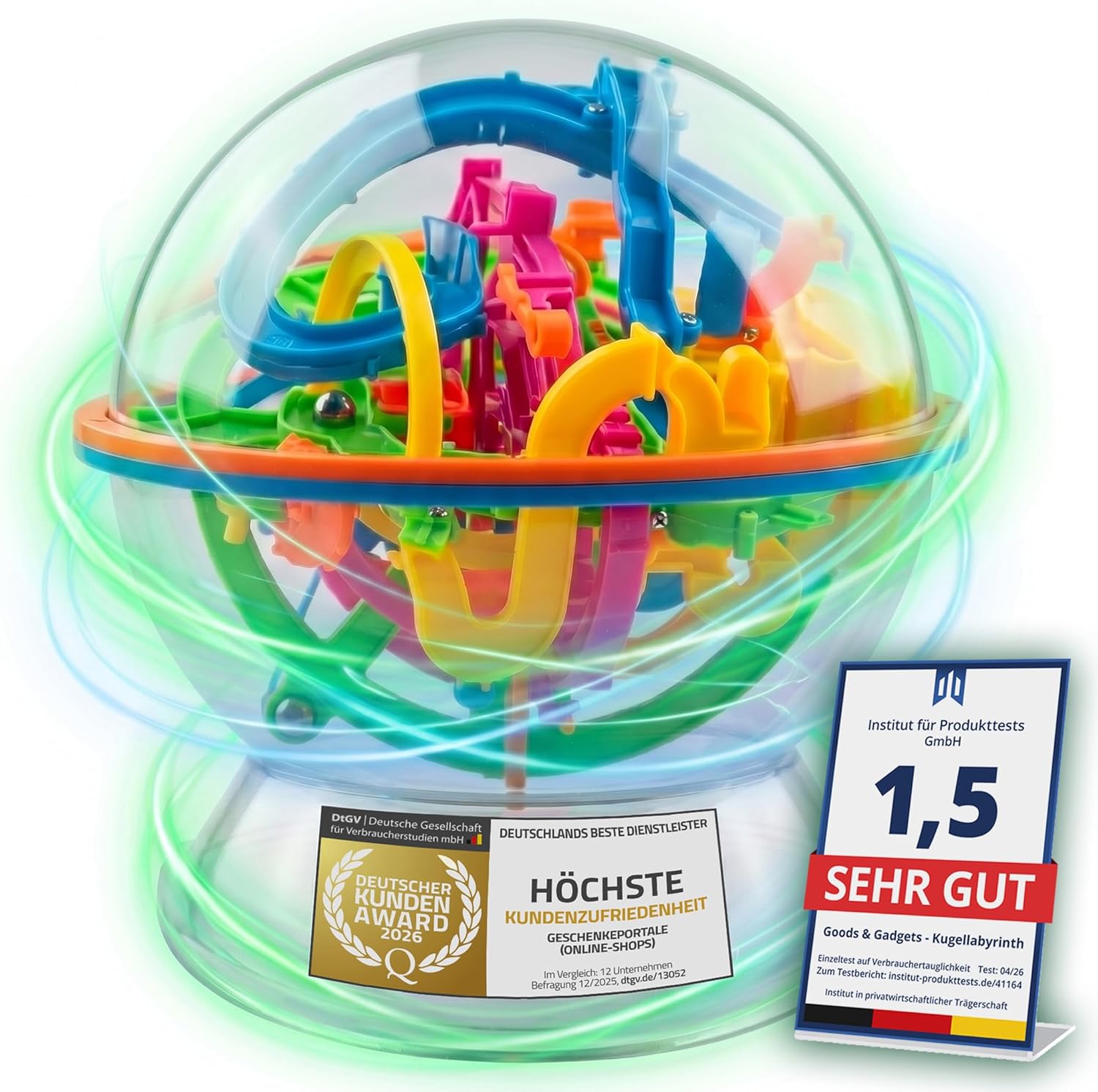 Detalle de 3D Kugellabyrinth – Kugelspiel Magic Maze Kugel-Labyrinth (Advanced) – 3D Geschicklichkeitsspiel