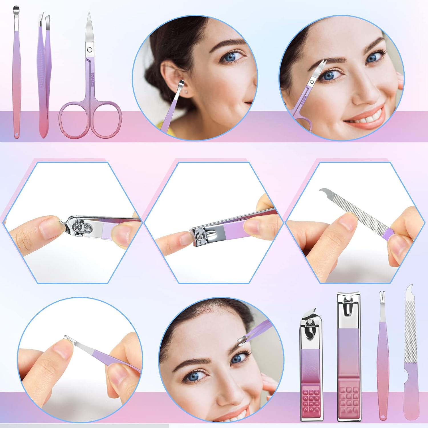 Detalle 2 de Manicure Set 7‑in‑1 Stainless Steel Clippers
