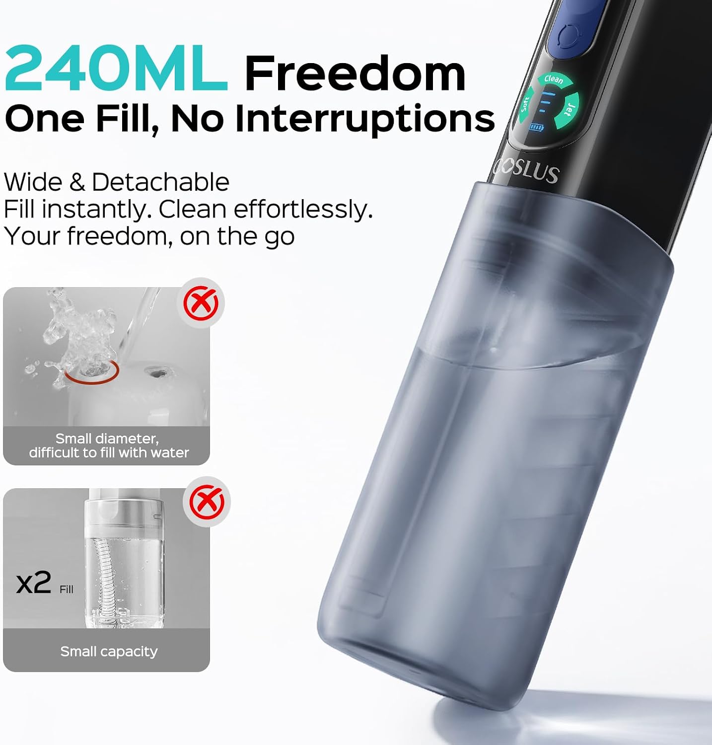 Thumbnail 6 de COSLUS T50 Portable Water Flosser for Travel