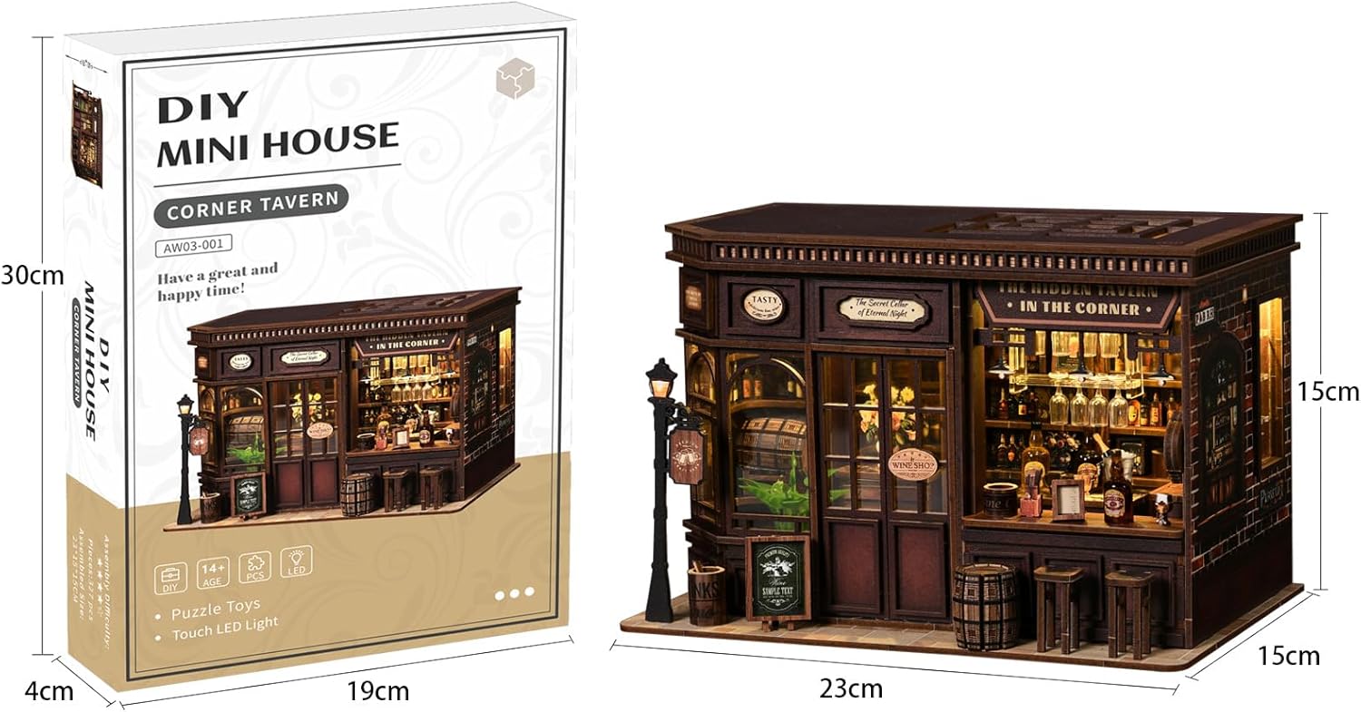 Thumbnail 4 de BATTREVO Book Nook Kit - Archives de Livres: kit DIY en bois avec LED et puzzle 3D