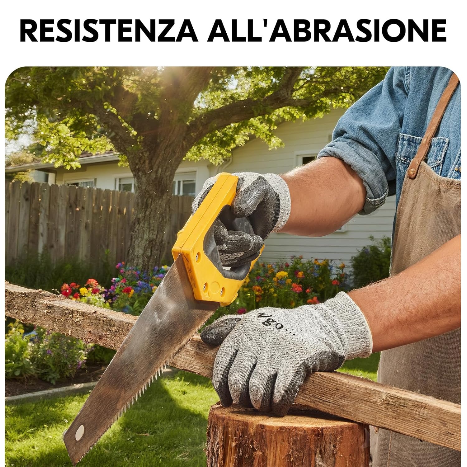 Thumbnail 2 de Vgo... Guanti da lavoro in nitrile antitaglio (2 paia) con HPPE, livello EN388 C e ANSI A3