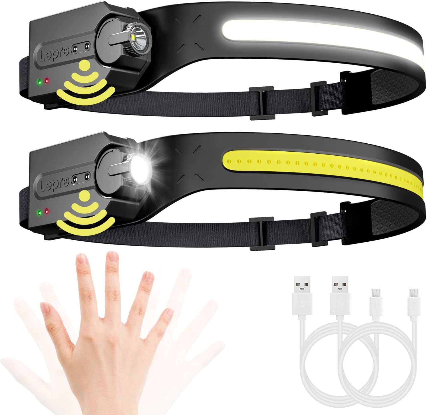 Imagen de Lepro Linterna Frontal LED Recargable 5 Modos en OfertitasTOP