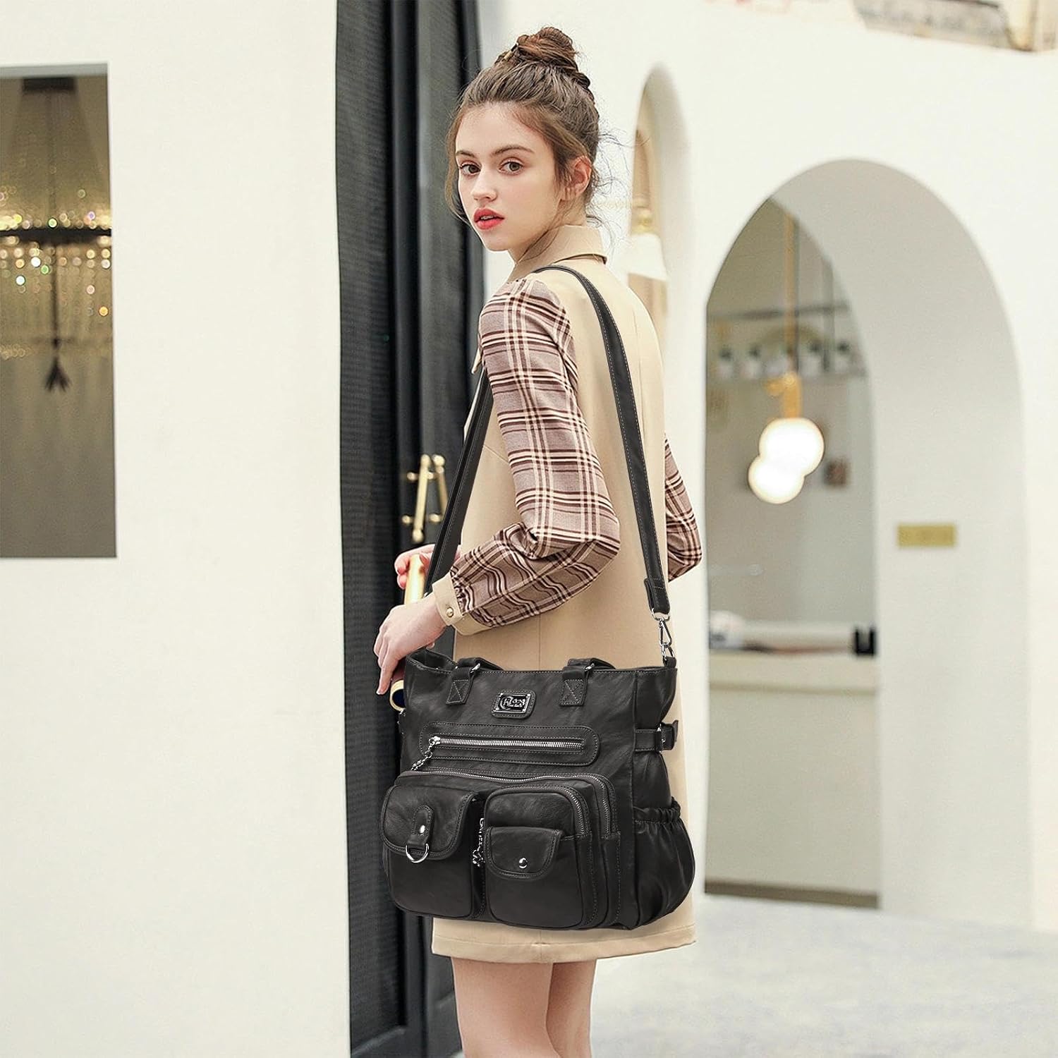 Detalle de KL928 Handtasche Umhängetasche, 16,54 Zoll