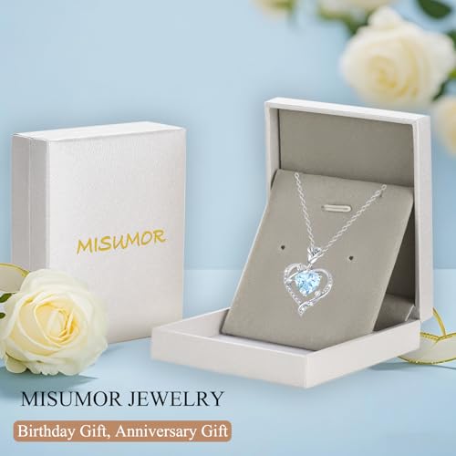 Detalle de Collar Mujer con Colgante Corazón Rosa MISUMOR: detalle romántico con piedra de nacimiento