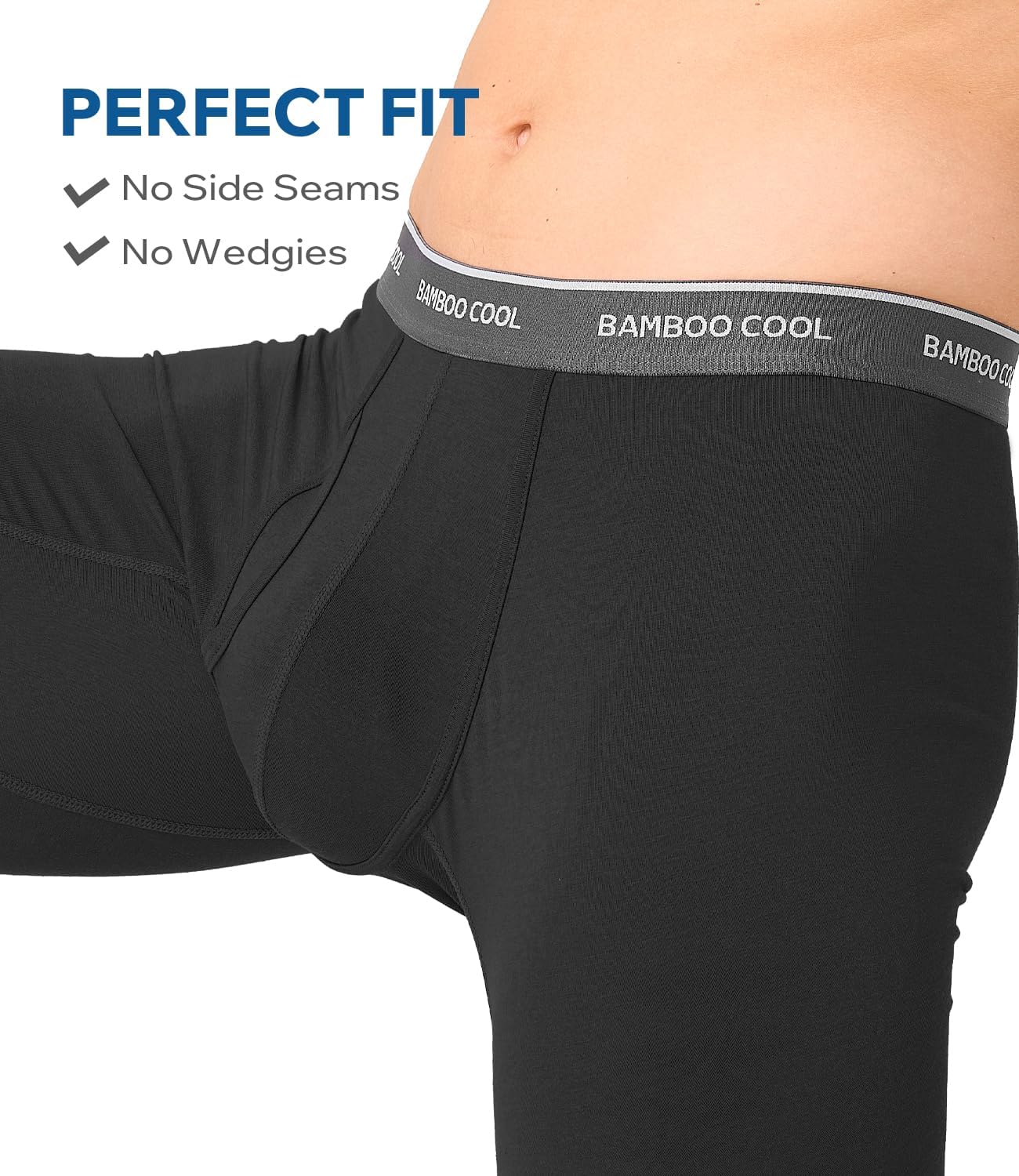 Thumbnail 3 de BAMBOO COOL Ultra Soft Men's Boxer Briefs, Breathable Bamboo Fabric, 3-Pack
