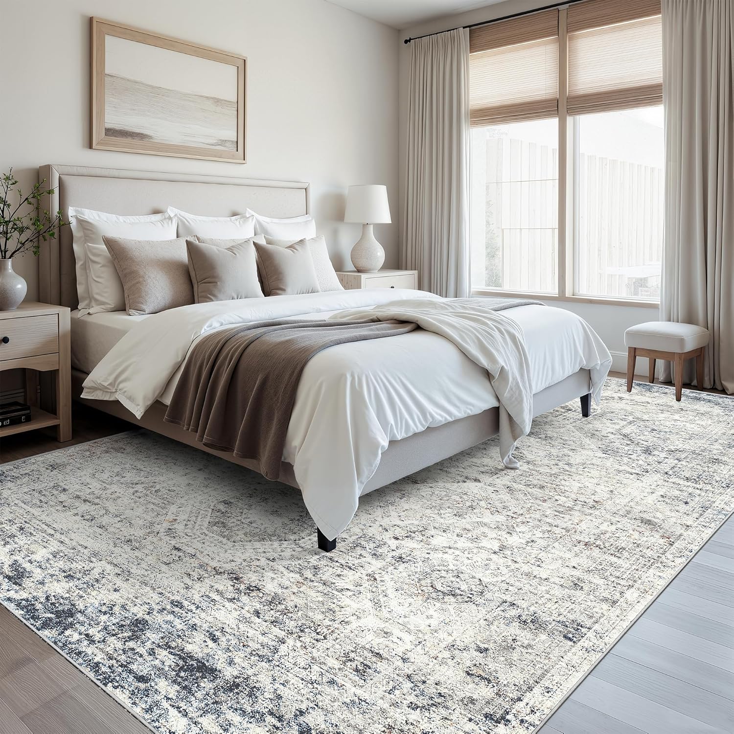 Thumbnail 3 de Soalmost 8x10 washable area rug, non-slip