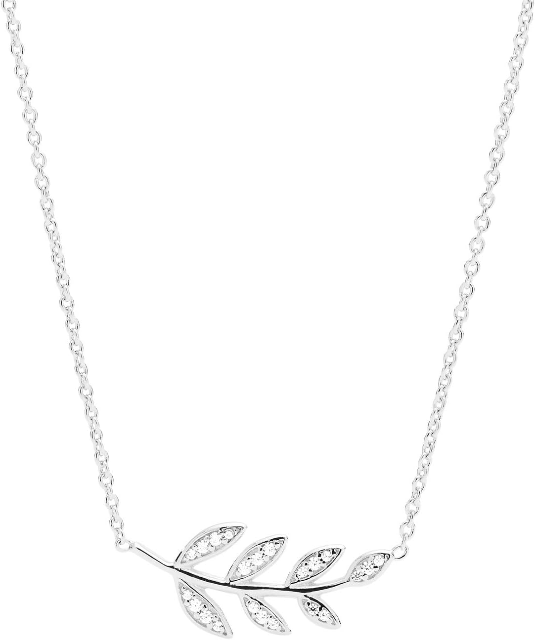 Thumbnail 3 de Fossil Damenkette aus Sterlingsilber mit CZ-Steinen und Verlängerung