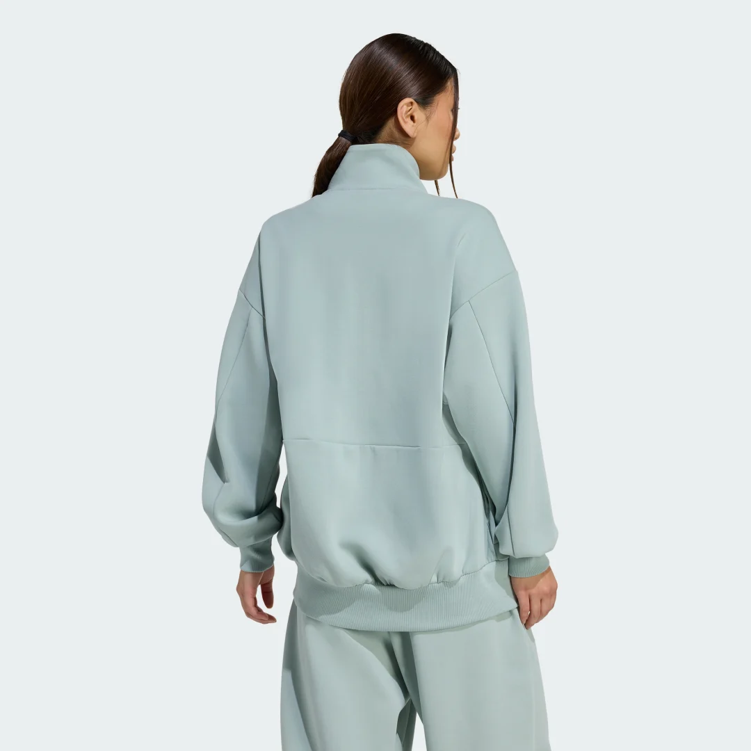 Thumbnail 1 de Chaqueta Soft Lux Loose con cierre de cremallera de Adidas (verde)