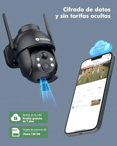 Thumbnail 7 de YESYAMO 2K Cámara de Vigilancia WiFi Exterior Solar 360°