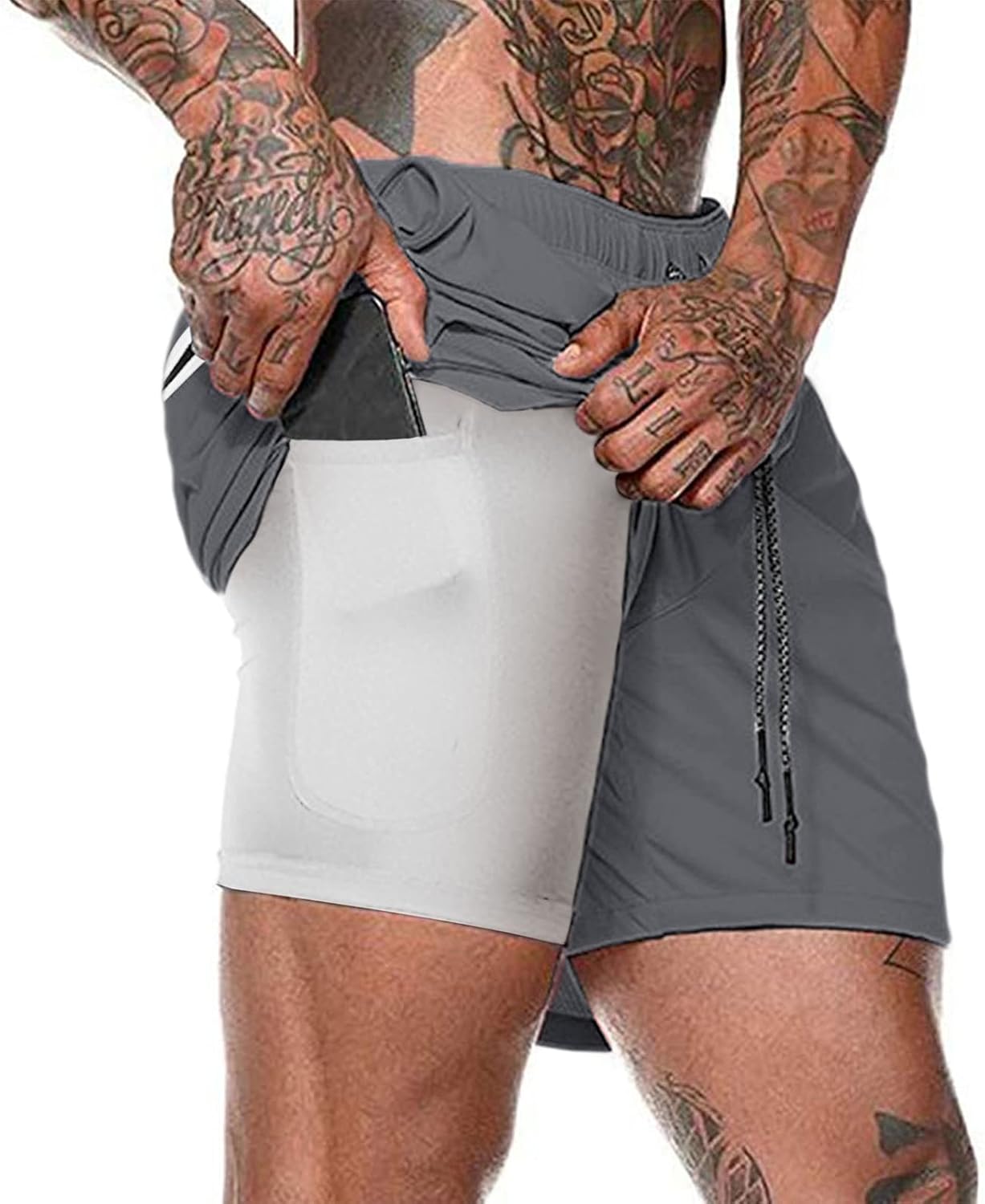 Detalle de Aisprts Pantaloncini Palestra Uomo 2 in 1