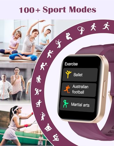 Detalle de RUIMEN Orologio Smartwatch Donna: Chiamate Bluetooth, Contapassi e SpO2 con Display AMOLED 1.83