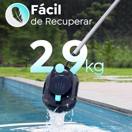 Detalle 2 de BRINBO S1PRO (2026 Upgrade) Robot Limpiafondos para Piscina – autonomía 120 minutos, doble motor y filtración de 180 μm