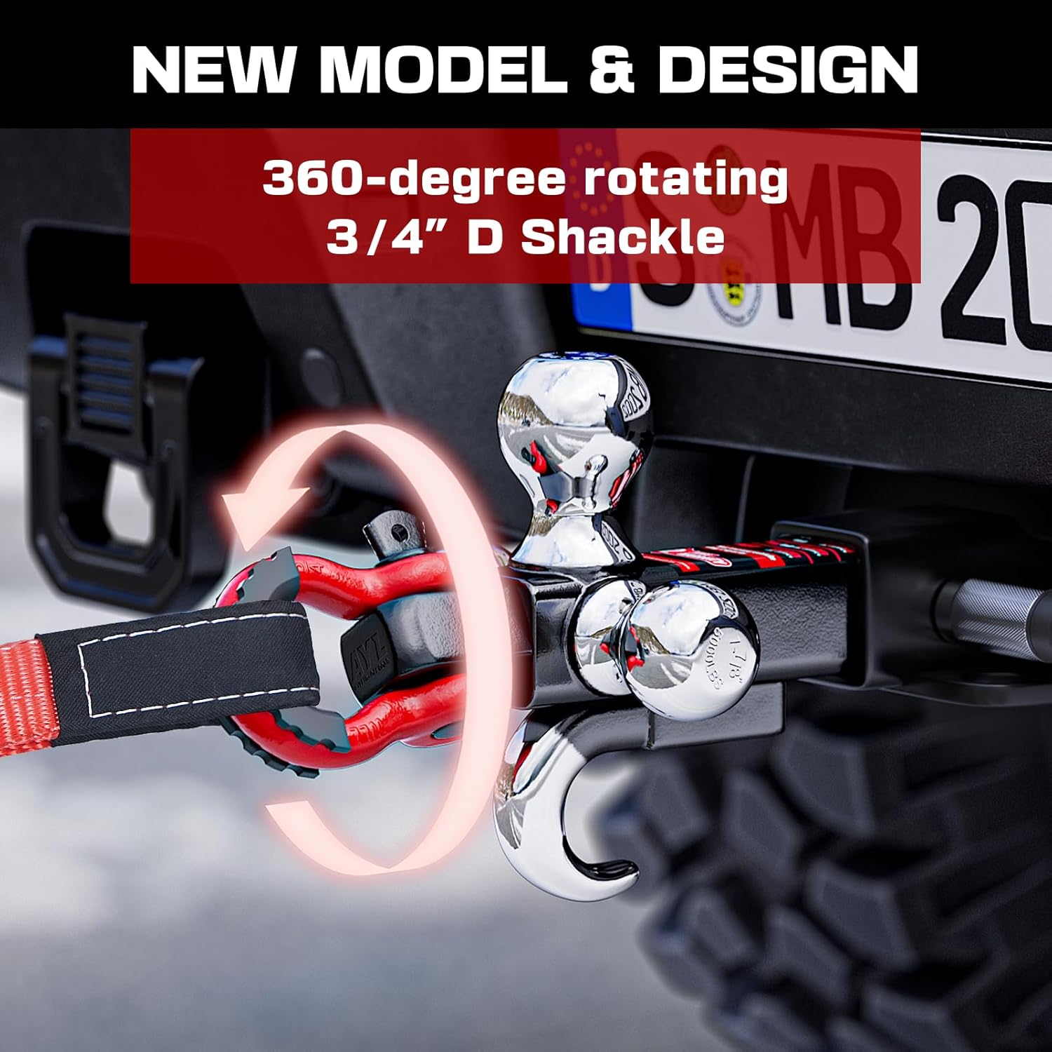 Thumbnail 4 de Ayleid Tri-Ball Hitch Mount 2-in 🚚