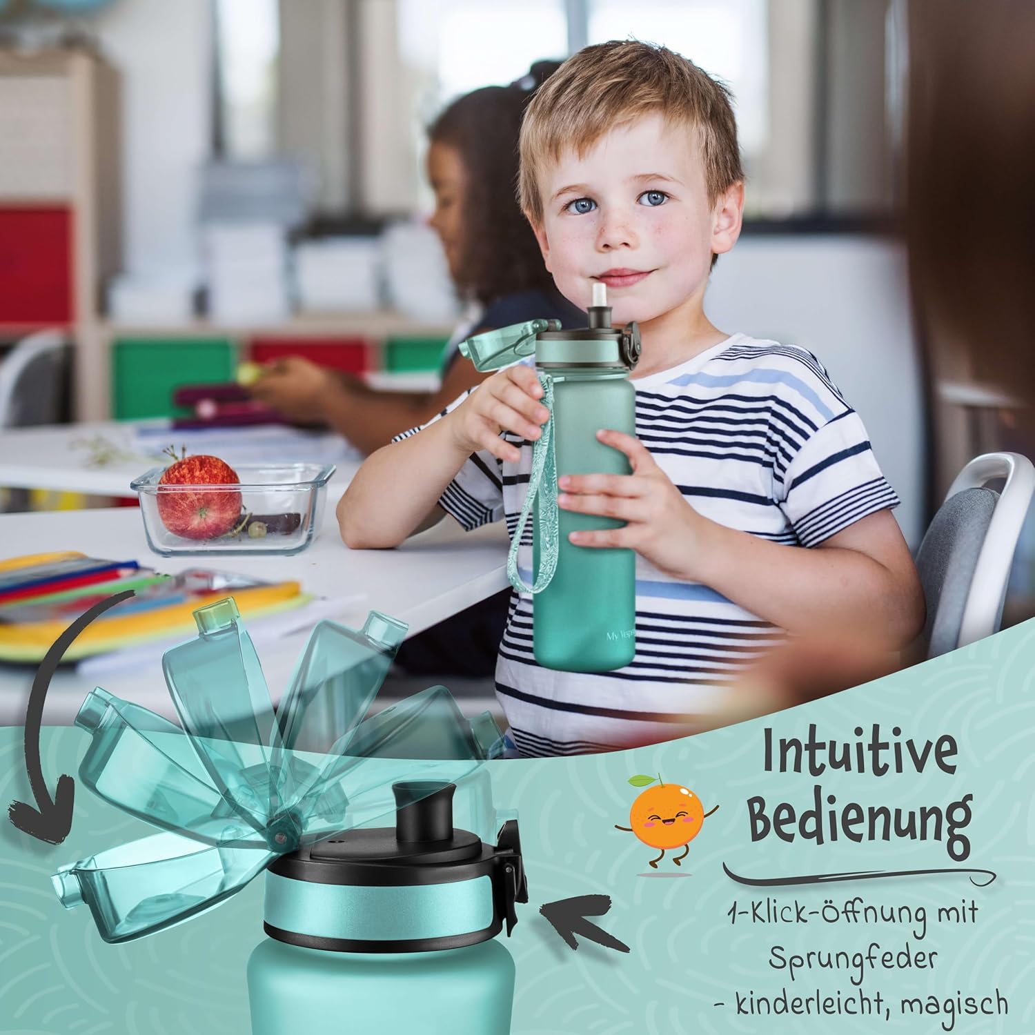 Thumbnail 4 de My Vesperbox Trinkflasche Kinder [750 ml] – Auslaufsicher & Kohlensäuregeeignet