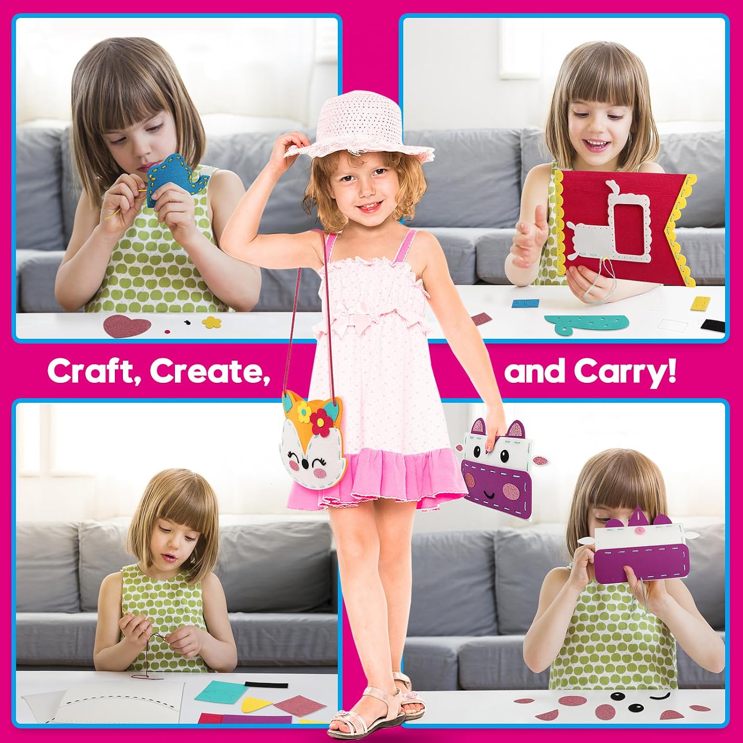 Thumbnail 4 de Sewing Craft Kit for Girls 7‑Project Set 🎨