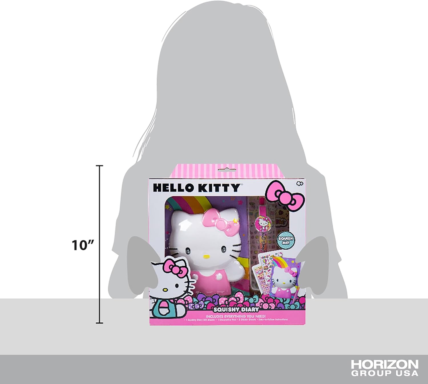 Detalle 2 de Hello Kitty Squishy Diary Kit with 60 pages