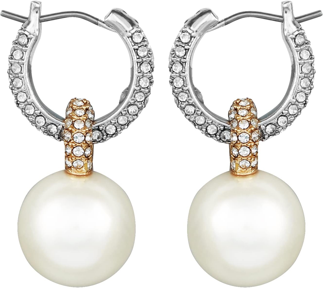 Detalle de Vince Camuto Mini Hoop Earrings Two-Tone