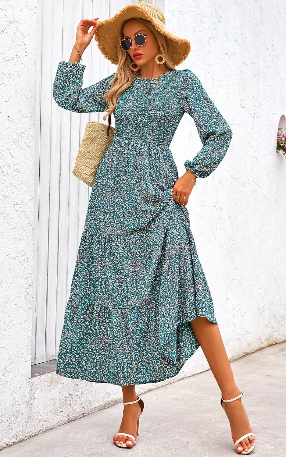 Thumbnail 5 de PRETTYGARDEN Women's Floral Maxi Dress 2025