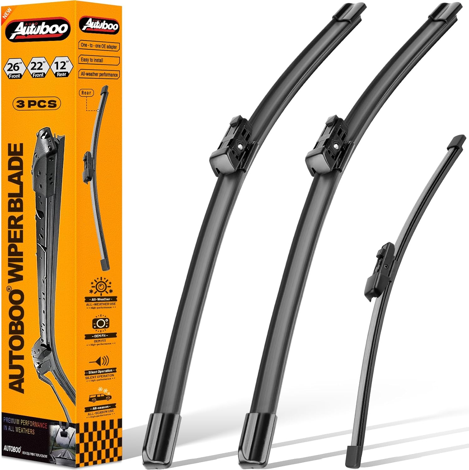Detalle de OEM Windshield Wiper Set 26+22+12