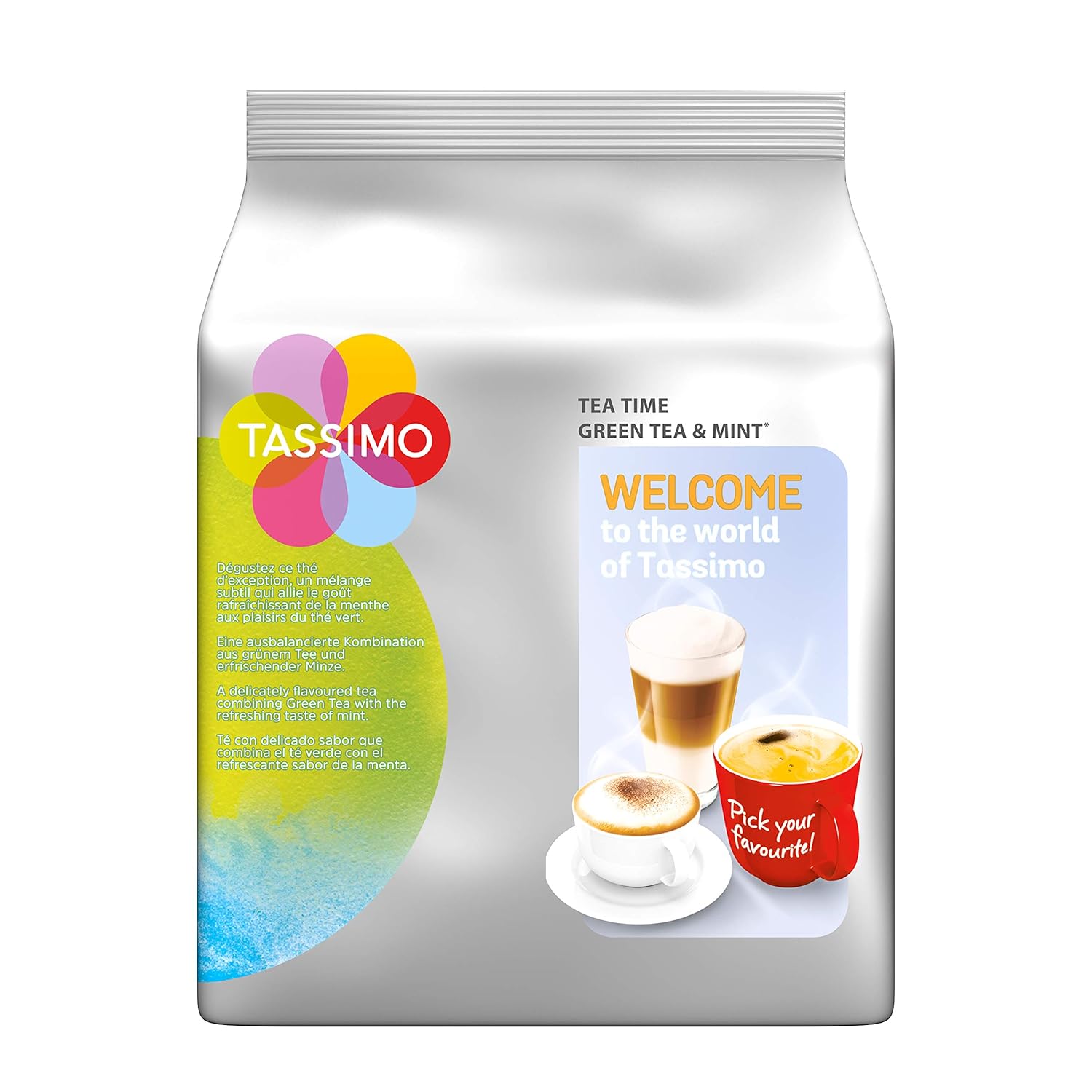 Detalle de Tassimo Tea Time Grüner Tee mit Minze – 80 Pads (5x40 g) im praktischen Tassimo-System