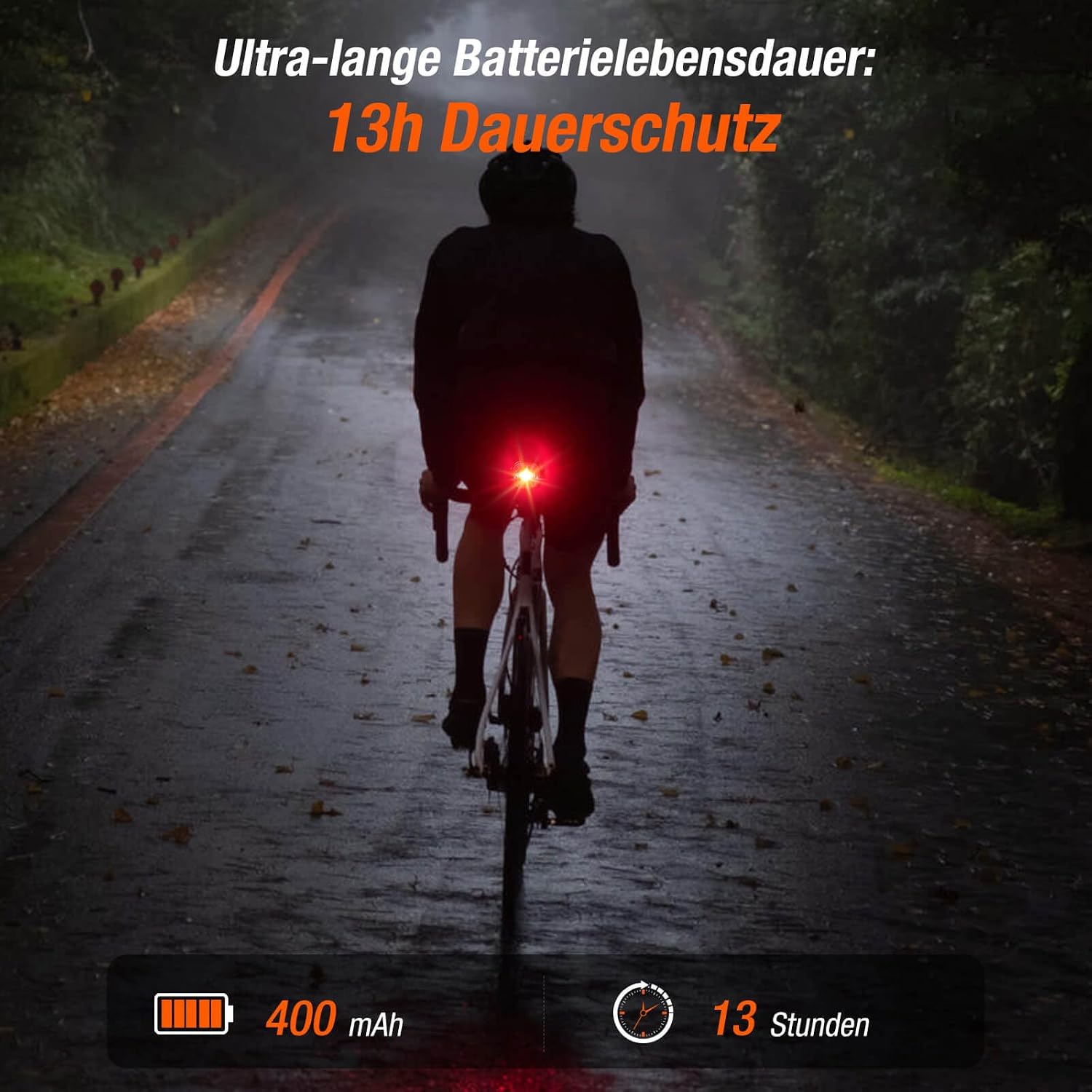 Detalle de Tavaler Rücklicht LED Fahrrad mit 13 h