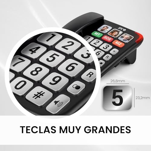 Thumbnail 1 de SPC Comfort Numbers Pro teléfono fijo 95dB