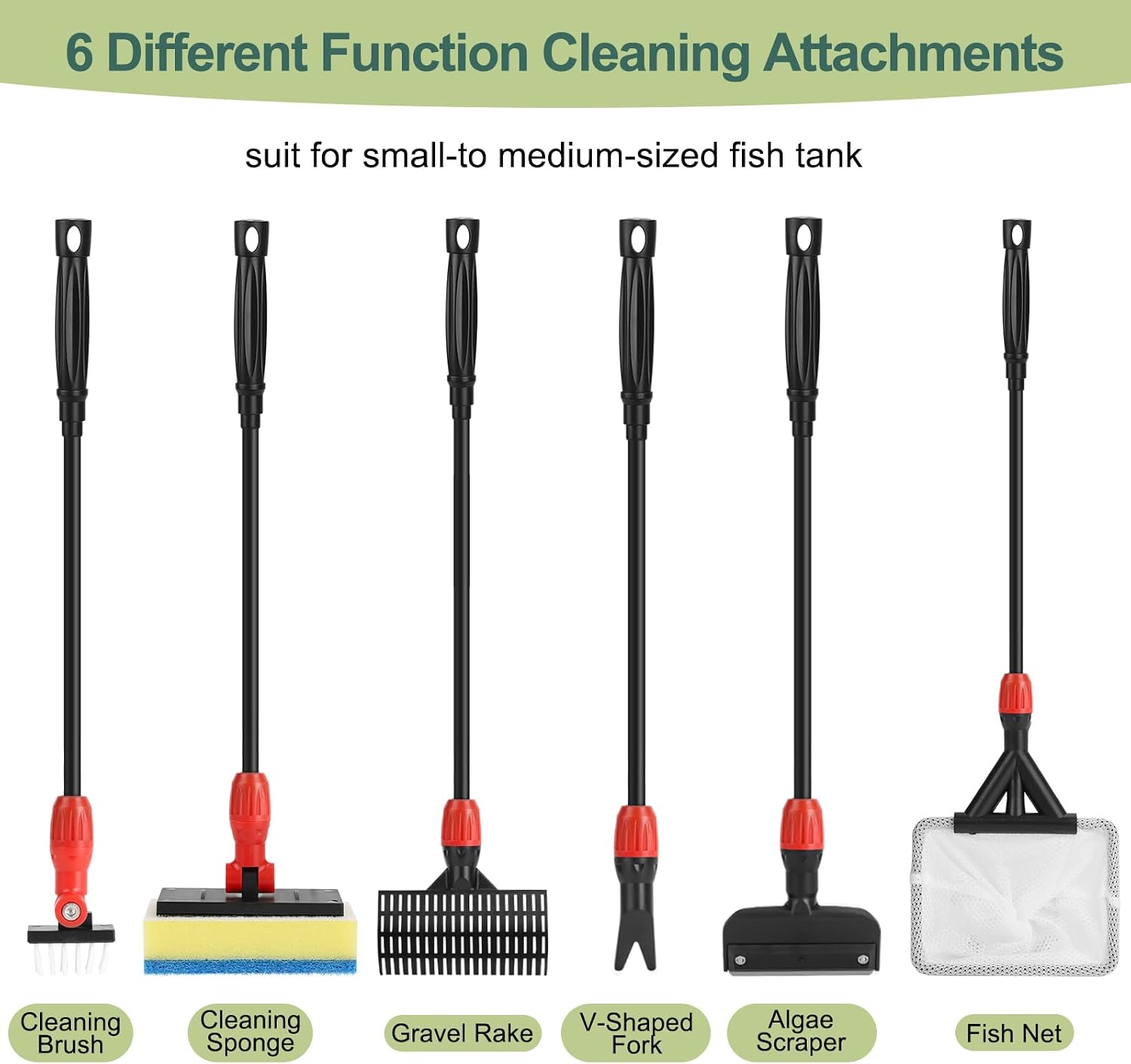 Thumbnail 6 de Hygger 6-in-1 Multipurpose Fish Tank Cleaning Kit