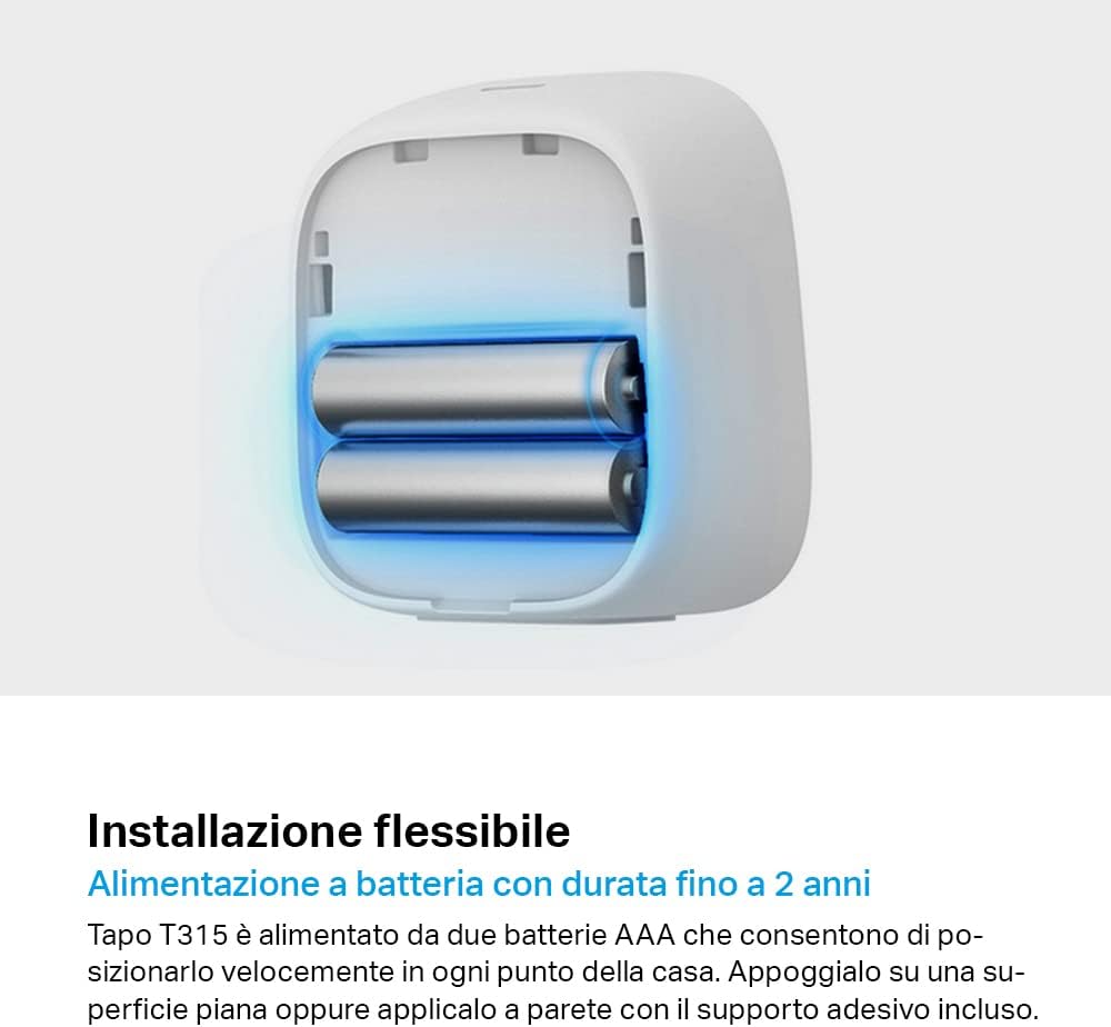 Detalle 2 de Tapo T315: Monitor Intelligente di Temperatura e Umidità con Display E-Ink da 2,7