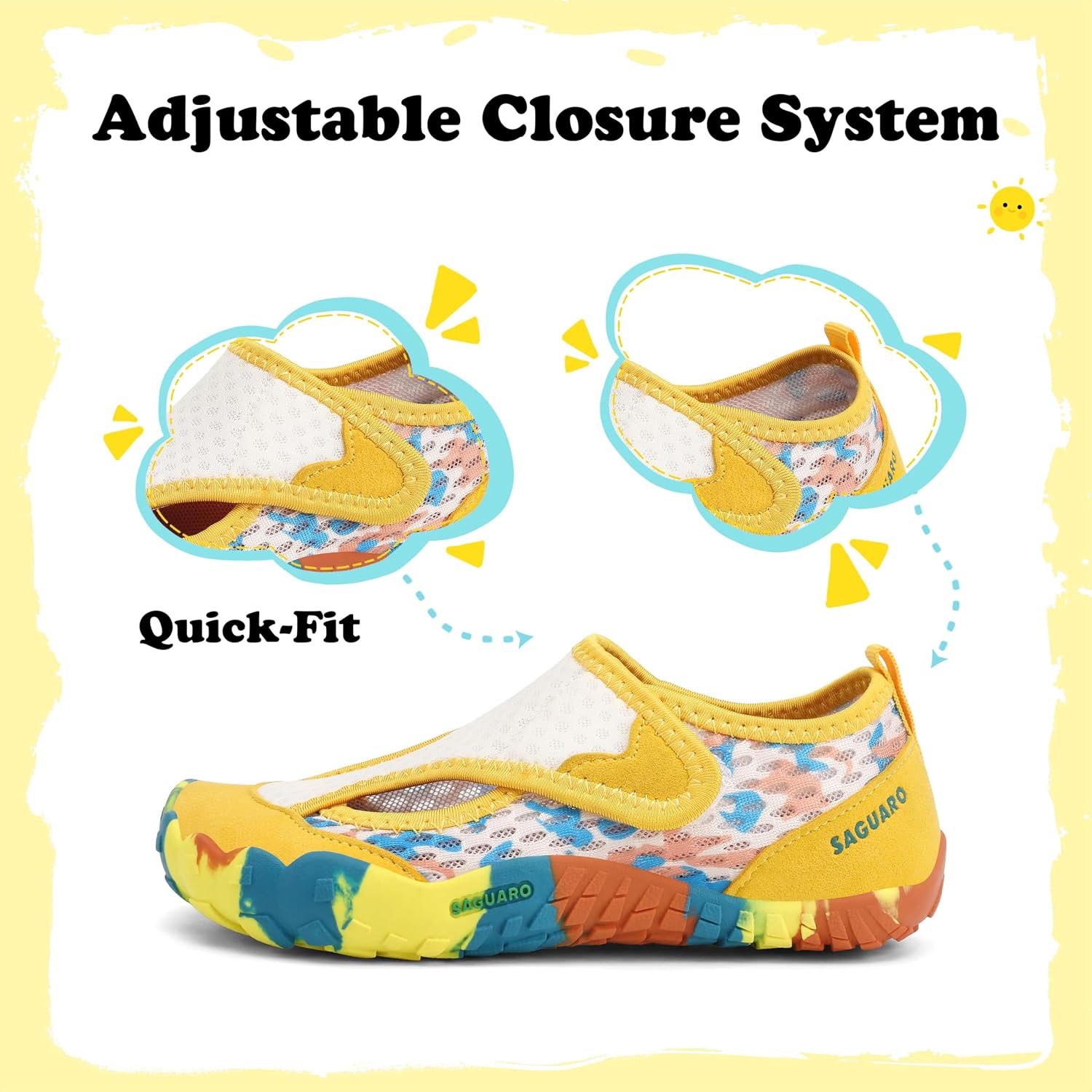 Detalle de SAGUARO Barfußschuhe für Kinder – Outdoor Barfußschuhe Gr.24-36