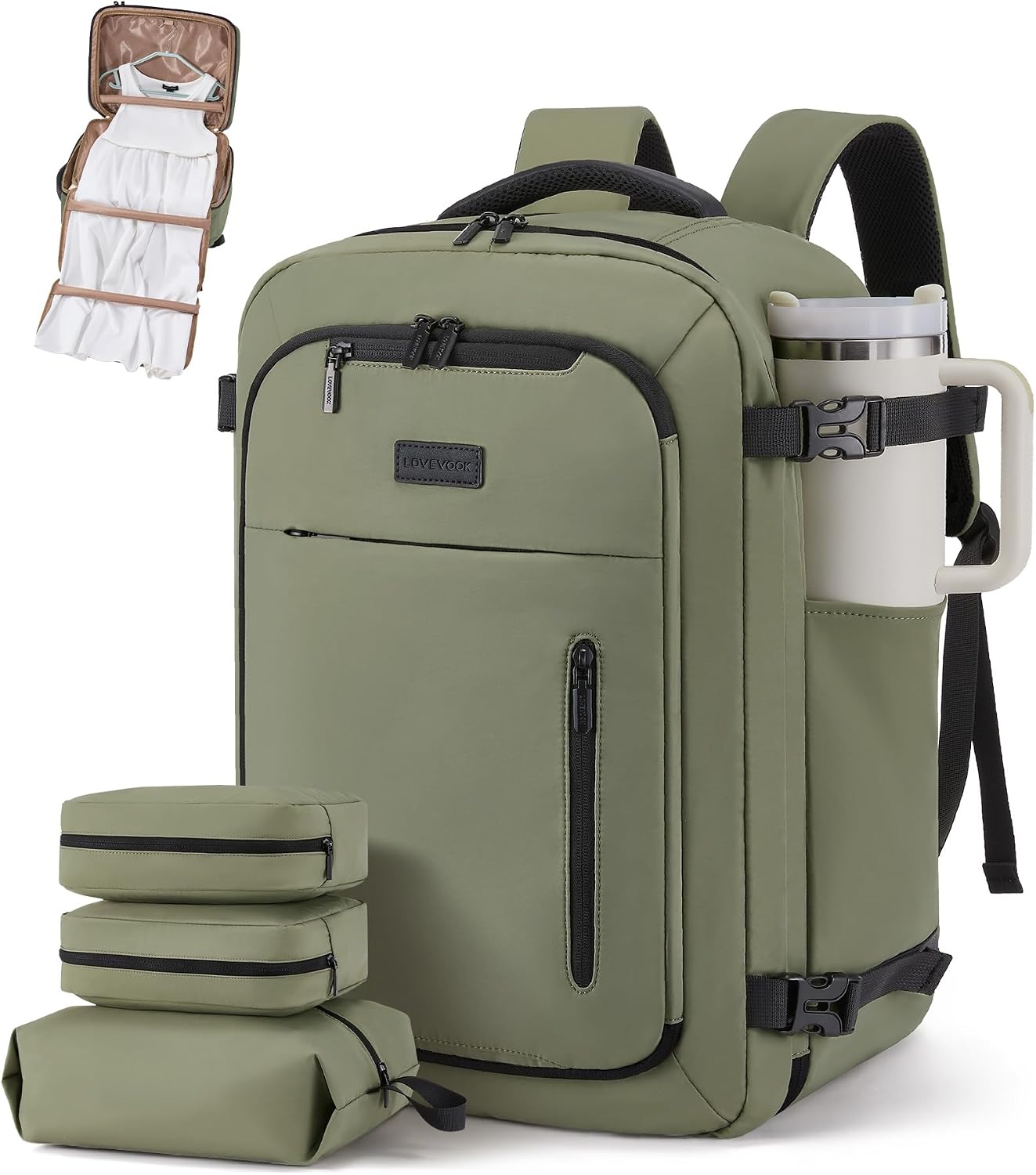 Thumbnail 6 de LOVEVOOK Handgepäck Rucksack 18 Zoll