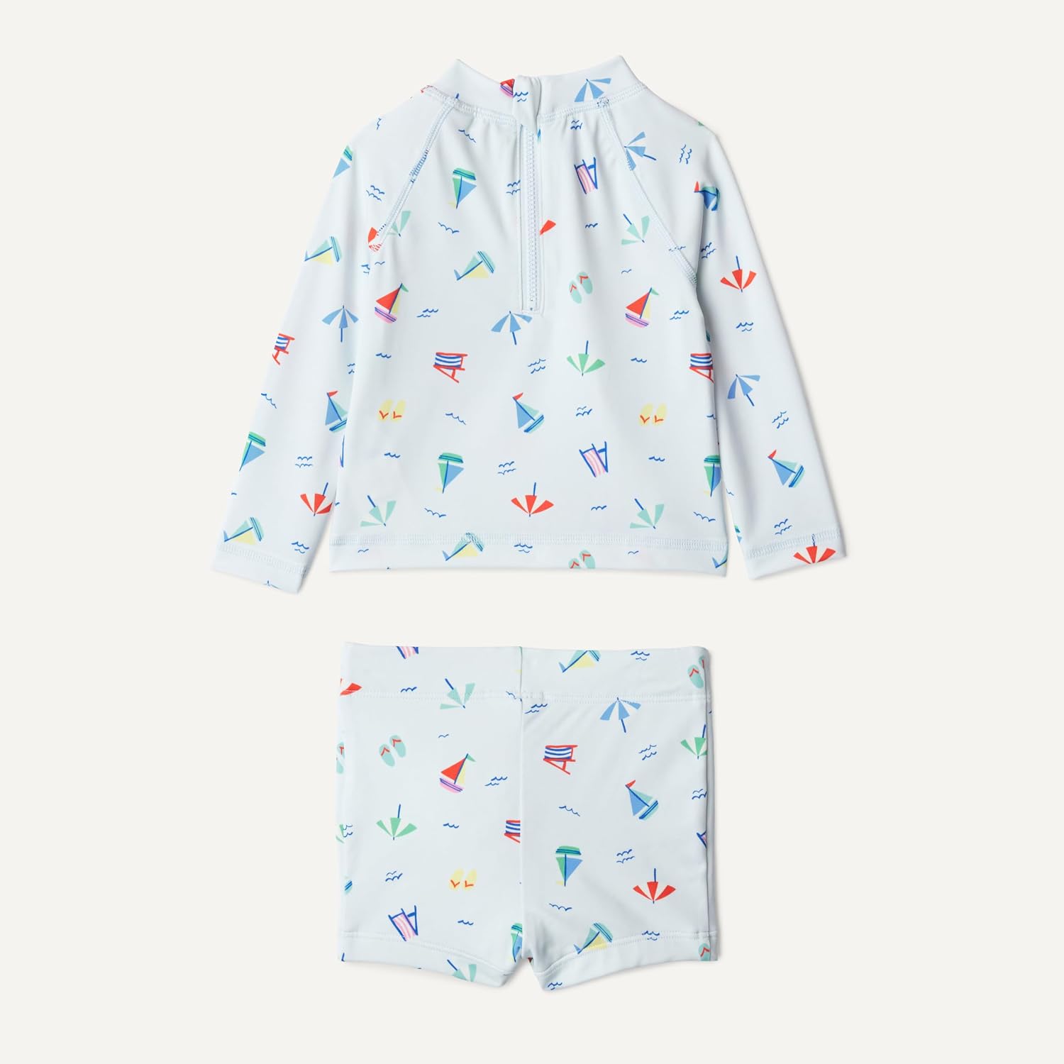 Detalle de Amazon Essentials x Sofia Grainge Toddlers and Baby Boys' Two-Piece Rashguard Set