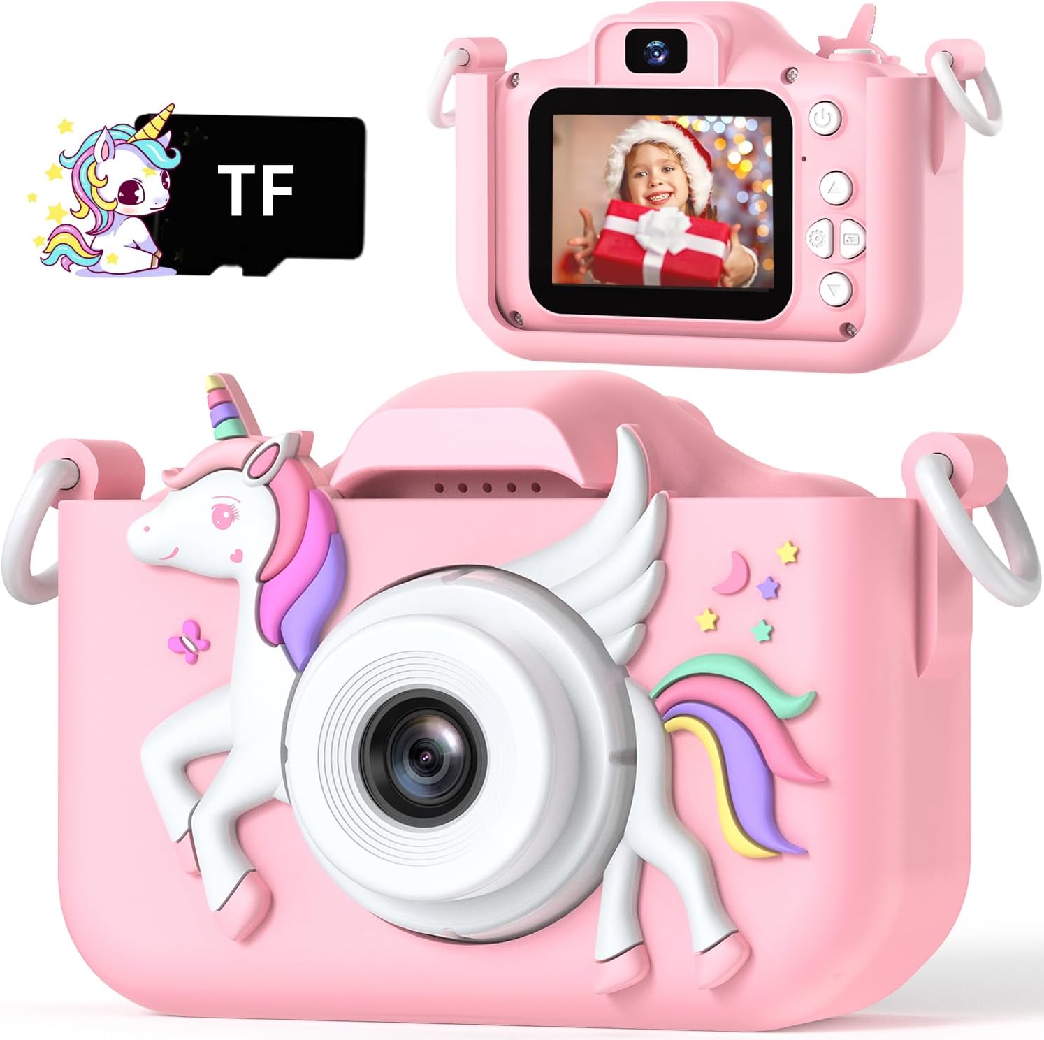 Upgrade Kids Camera for Girls & Boys (1080P HD Dual-Camera) — 32GB Kids Digital Video Camera for Ages 3–12