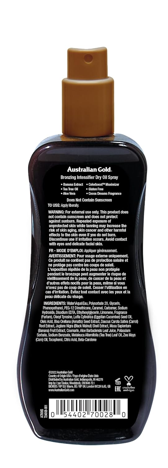 Thumbnail 1 de Australian Gold Bronzing Dry Oil Spray 237 ml Intensifier – Bräunt schnell und gleichmäßig