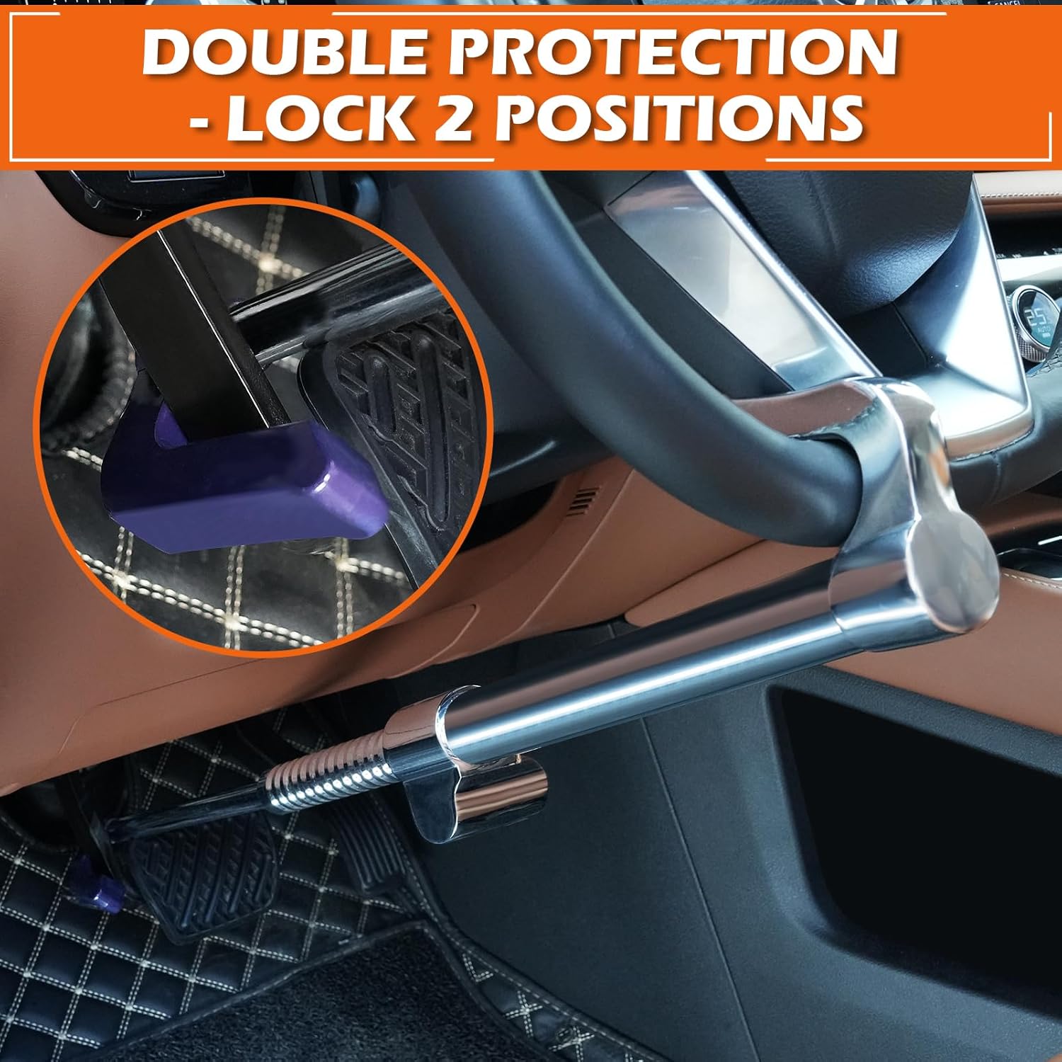 Detalle 2 de Tevlaphee Steering Wheel Lock