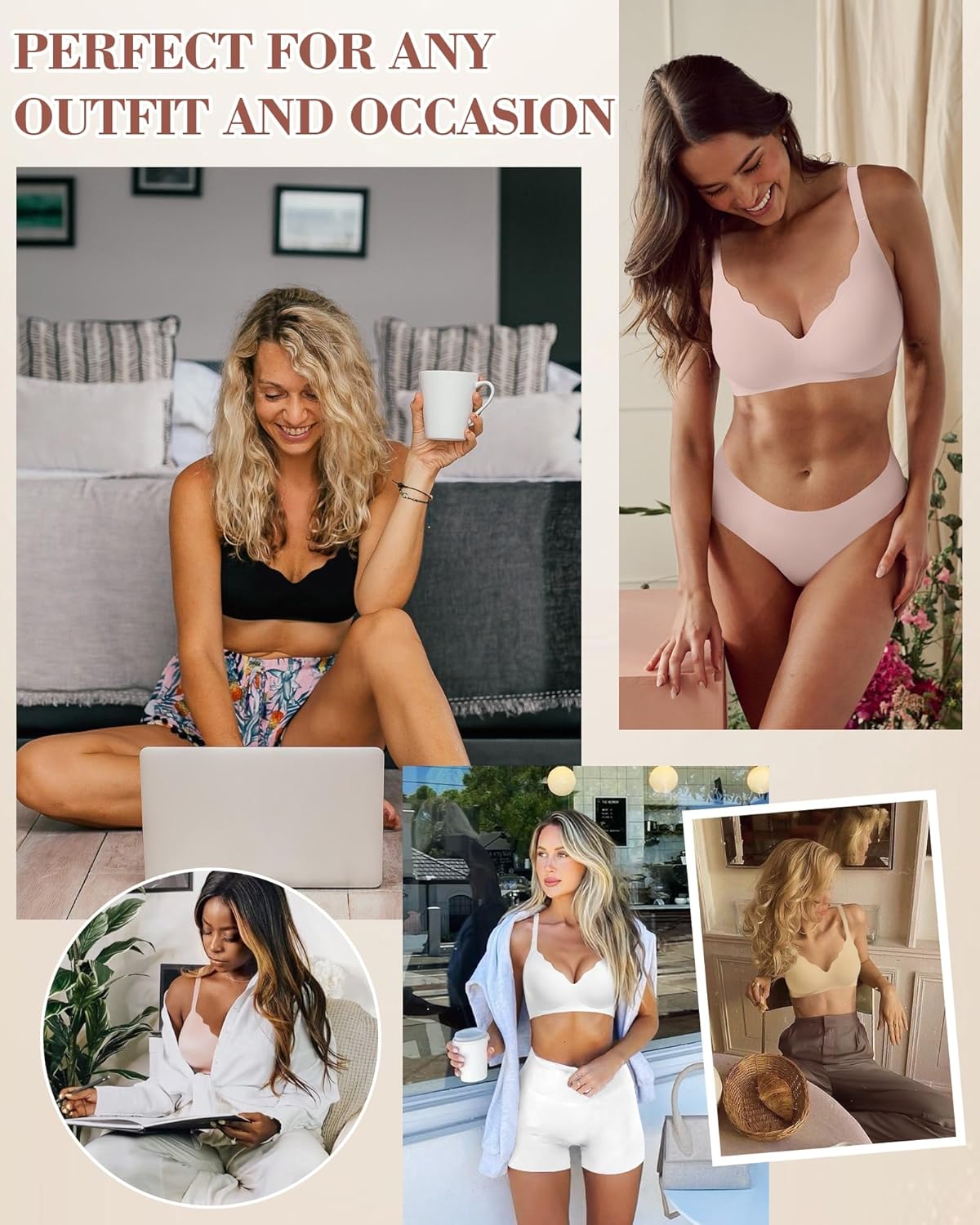 Thumbnail 6 de HORISUN BH ohne Bügel – Nahtloser Vollbralette-Style mit Unterstützung für Große Brüste