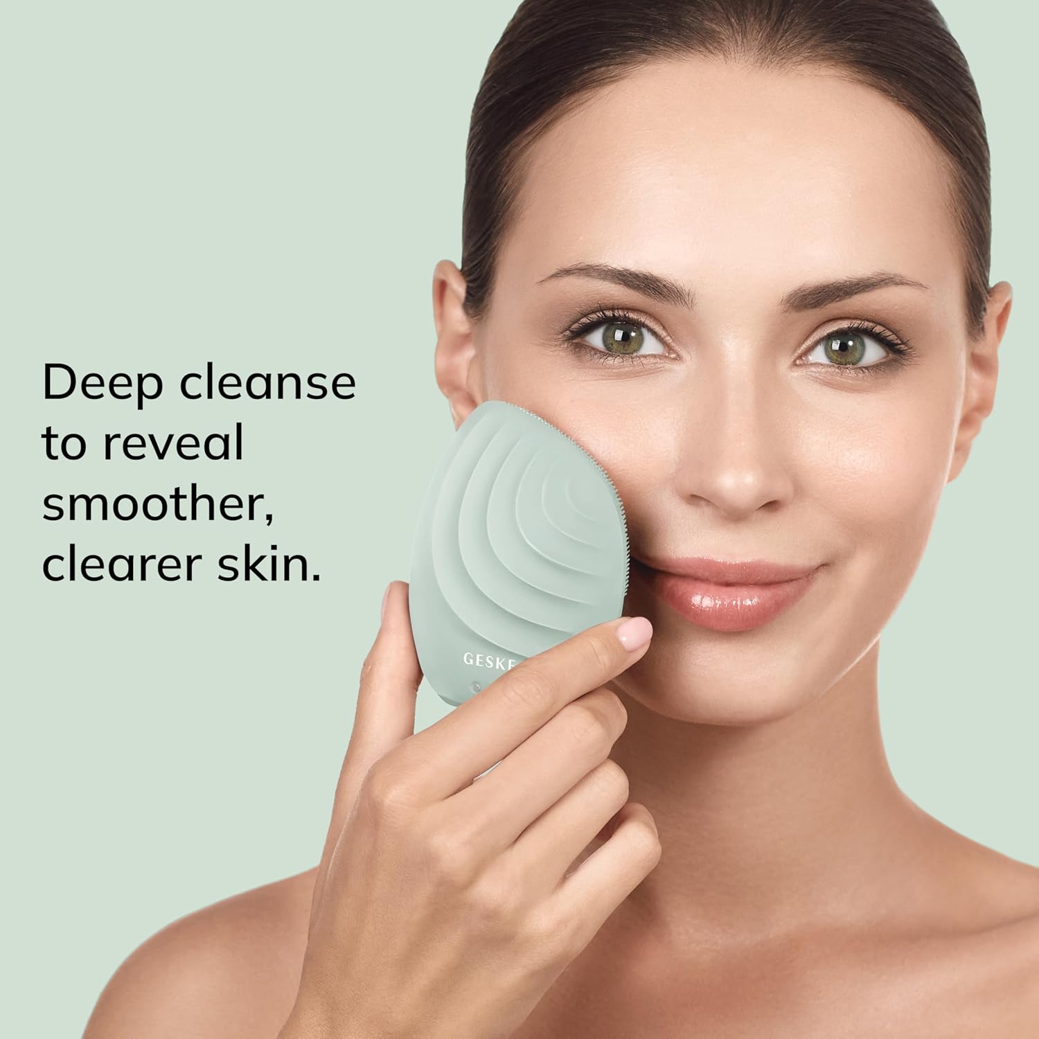 Detalle de GESKE SmartAppGuided™ Brosse faciale 5 en 1 : nettoyage visage électrique et massage