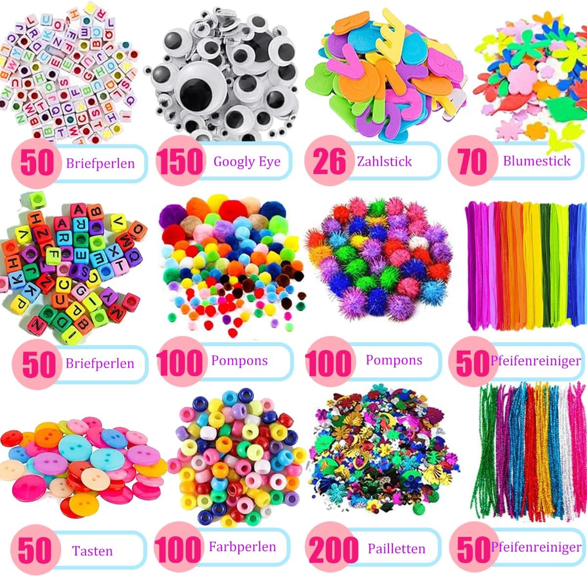 Thumbnail 1 de Gutenguy 3200 pcs kids craft kit for ages 4–12 🎨