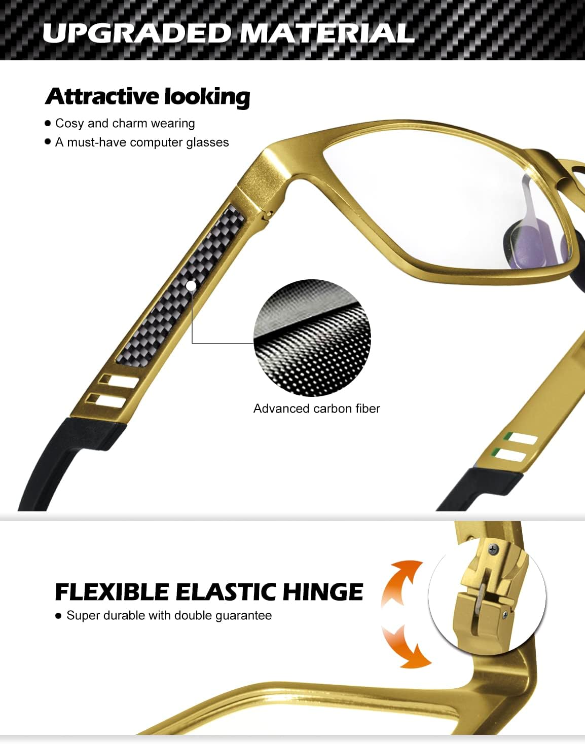 Thumbnail 2 de ANYLUV Blue Light Blocking Glasses for Men, Computer and Gaming