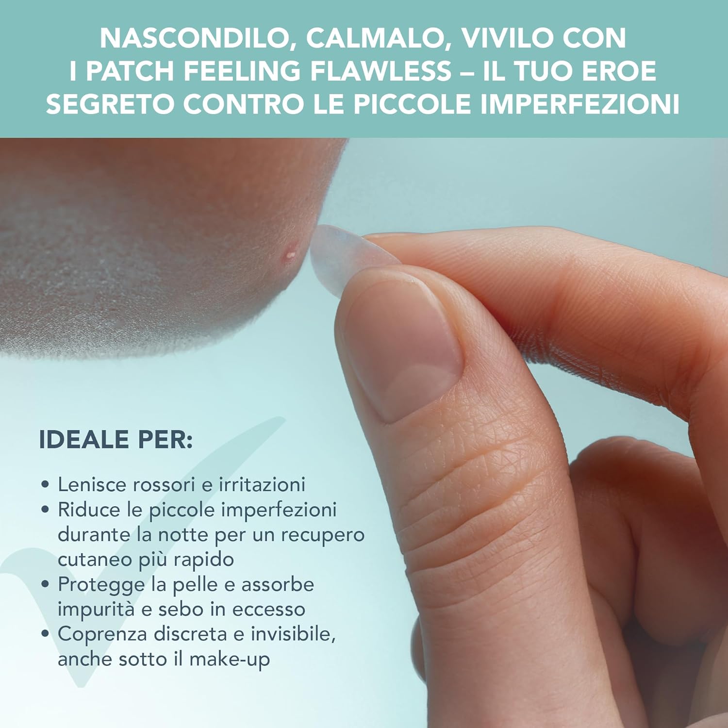 Thumbnail 1 de FOREO FEELING FLAWLESS cerotti invisibili idrocolloidi ai salicilico per brufoli, 48 cerotti