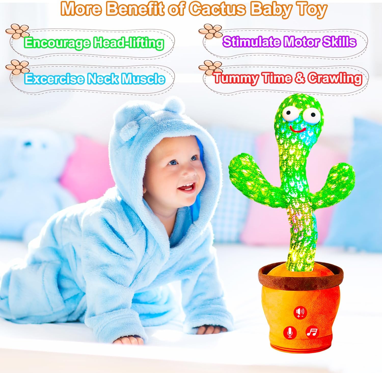 Thumbnail 4 de Baby Dancing Talking Cactus Toy
