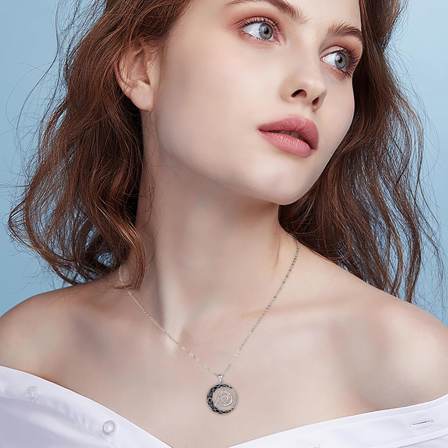 Thumbnail 3 de Arrebol Collier Triskell en Argent Sterling 925 — Collier celtique ajustable pour femmes