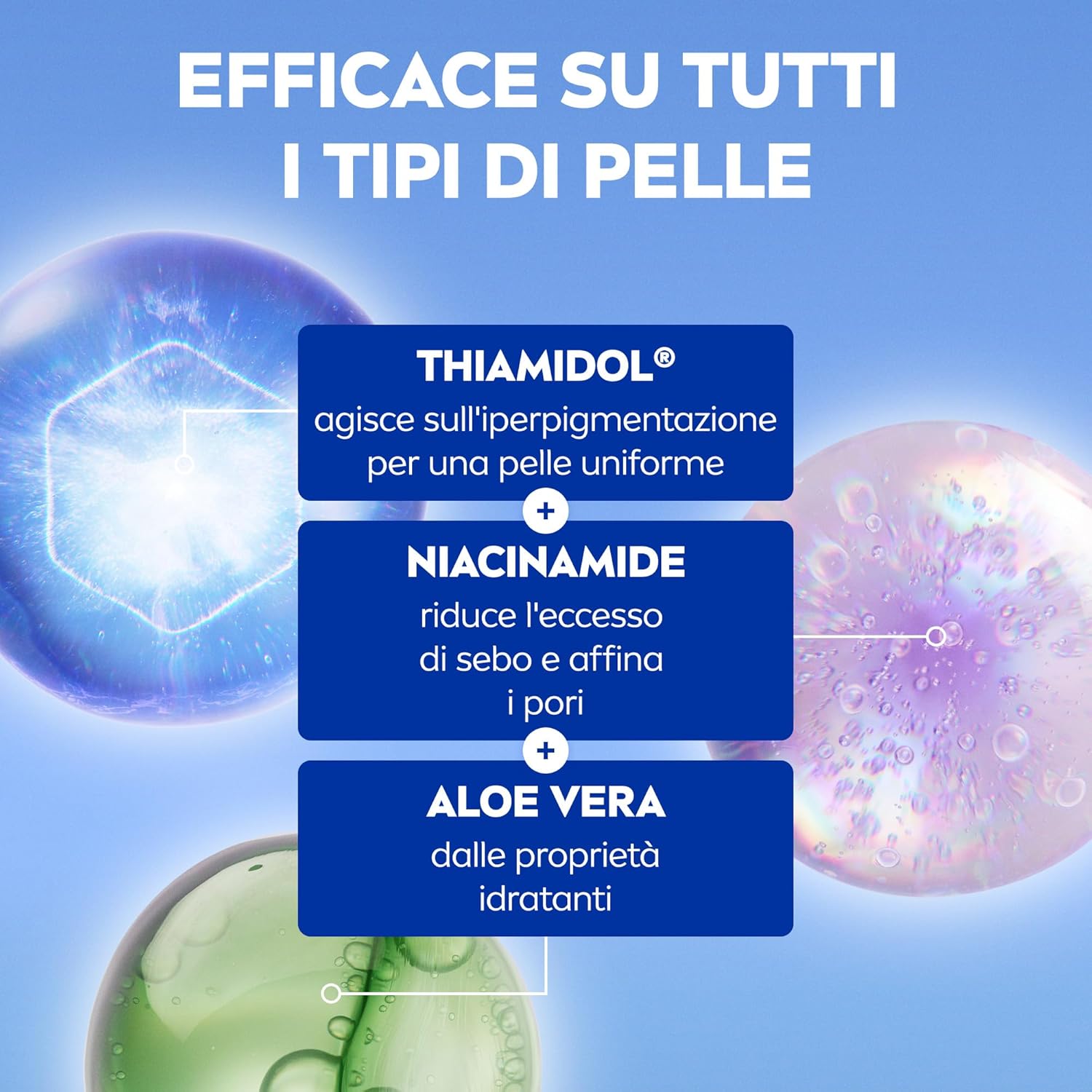 Detalle de NIVEA Luminous630 Skin Glow Siero Viso Antimacchia Idratante 15 ml con Thiamidol e Niacinamide