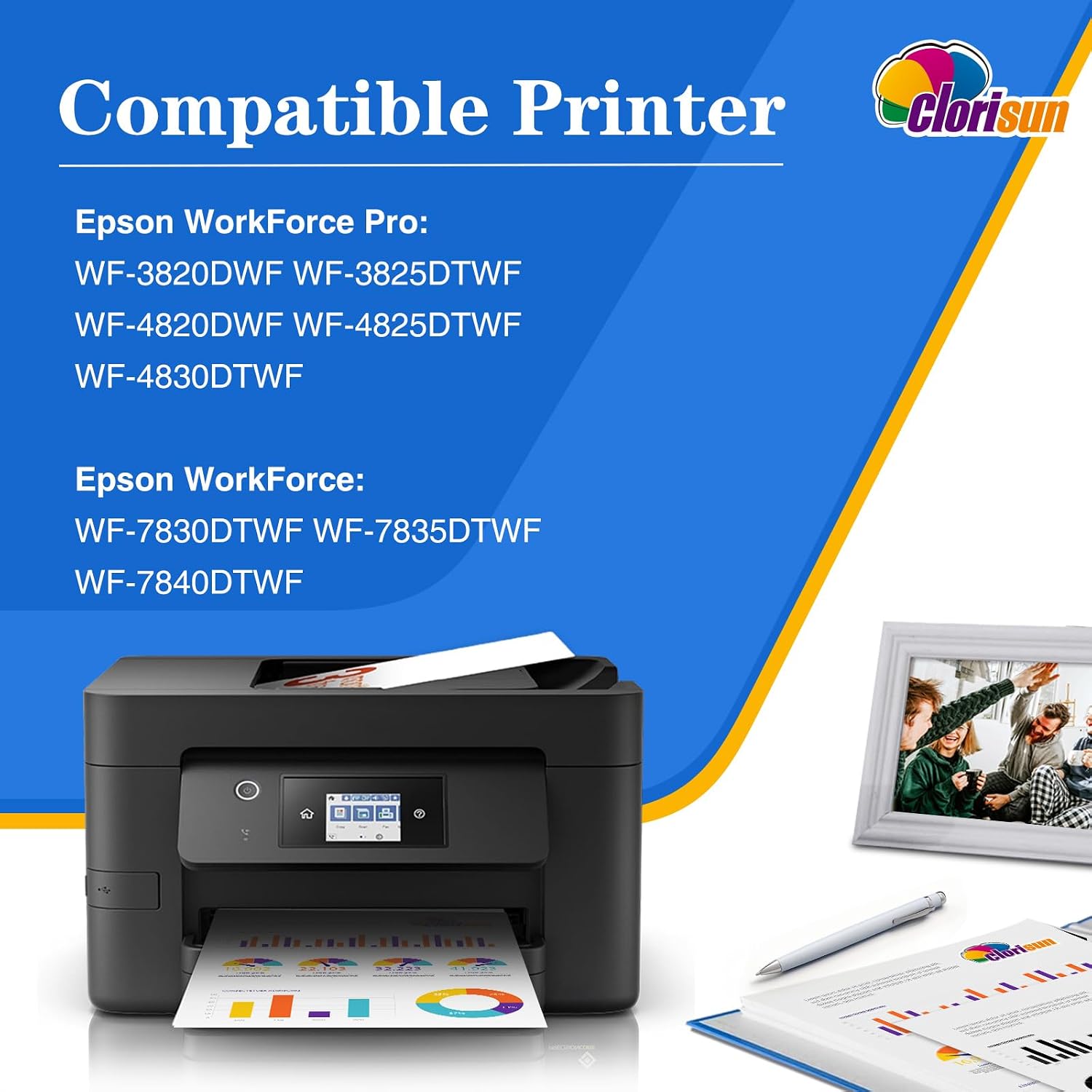 Detalle 2 de Clorisun 405XL 8‑Pack Compatible Ink Cartridges 🖨