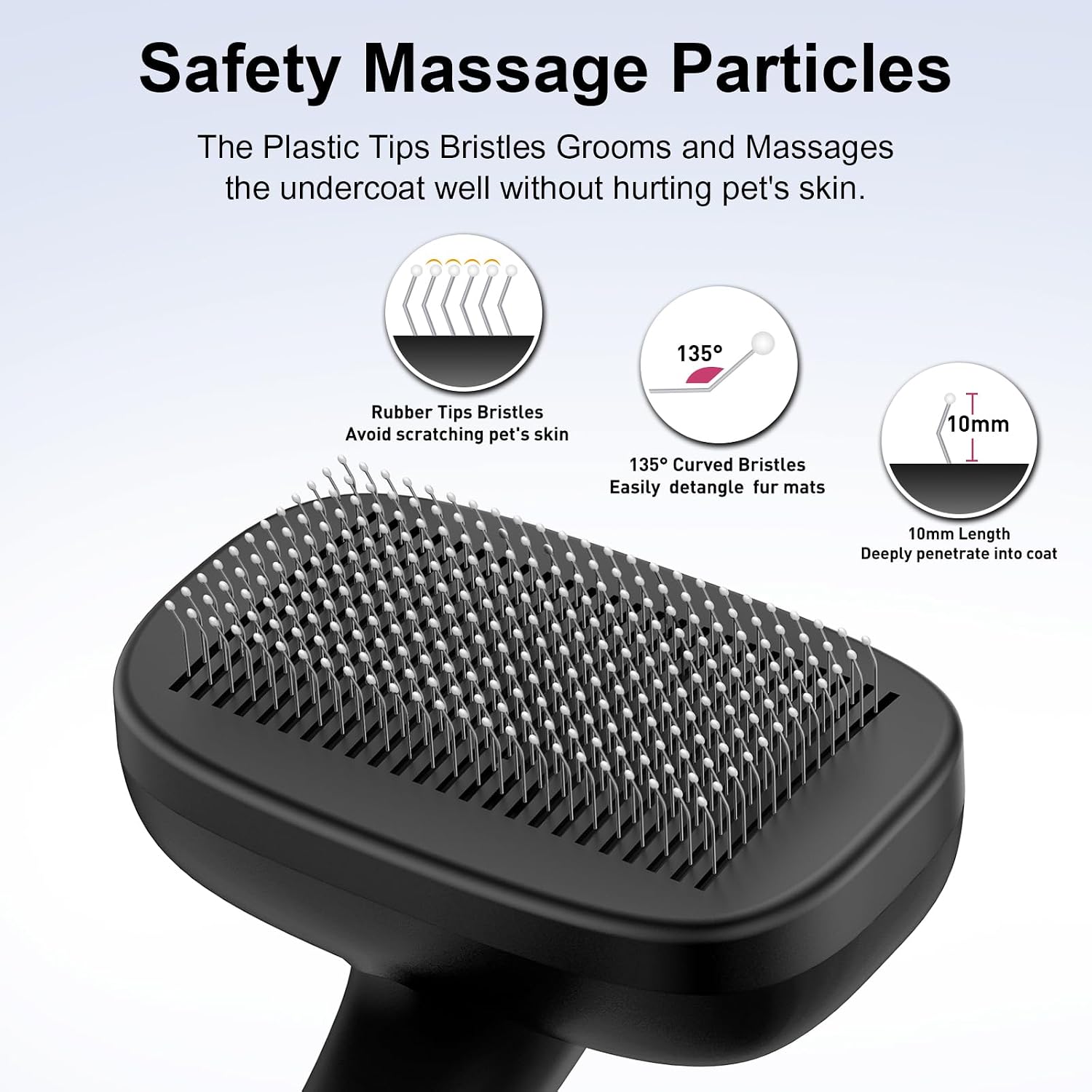 Detalle 2 de WOPQAEM Dog Brush Self Cleaning Slicker