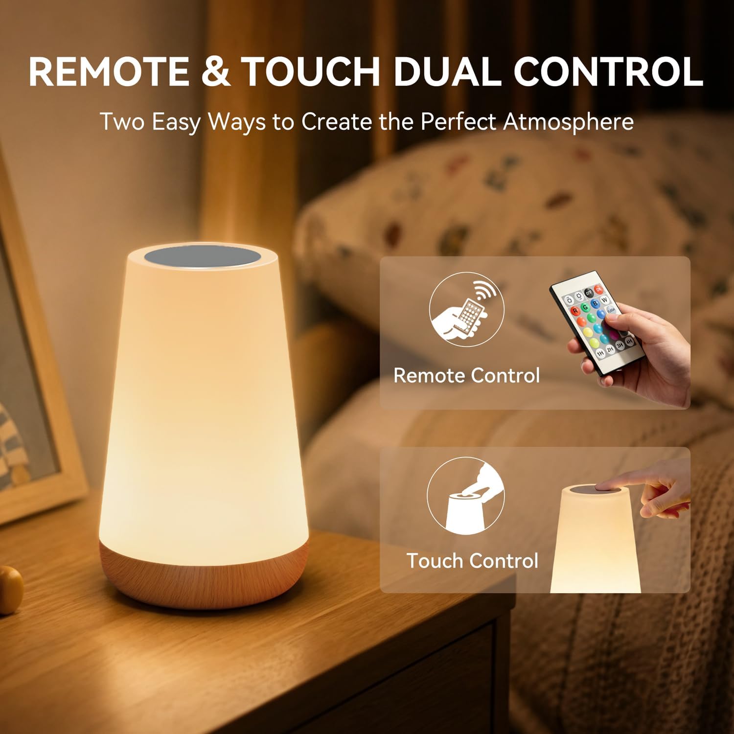 Thumbnail 4 de Auxmir Night Light 2500mAh LED touch lamp
